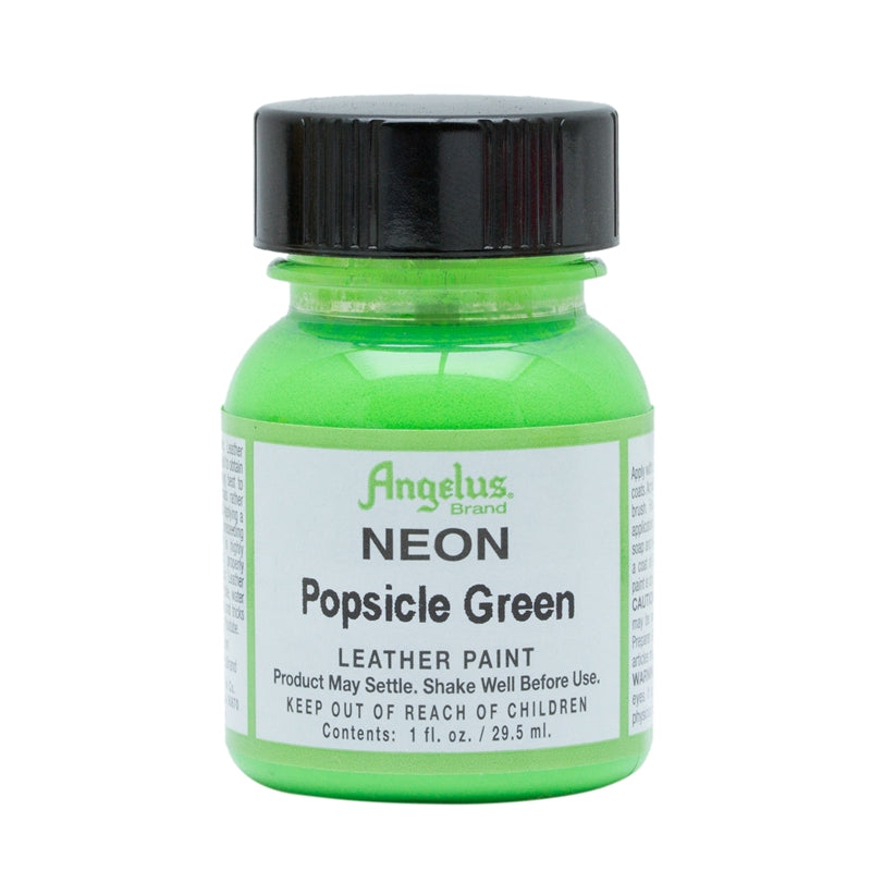 29.5ml Neon Leather Paint Popsicle Green