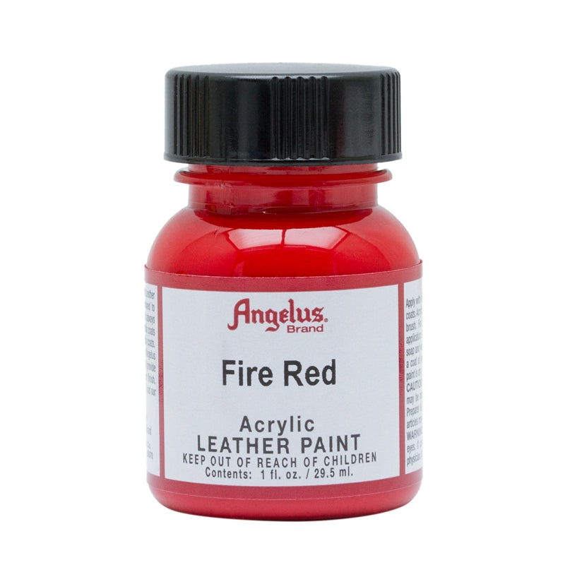 29.5ml Acrylic Leather Paint Fire Red