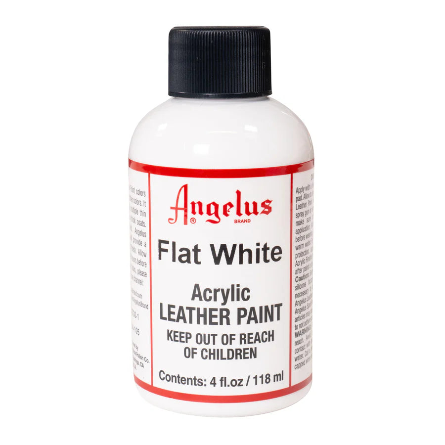 118ml Acrylic Leather Paint Flat White