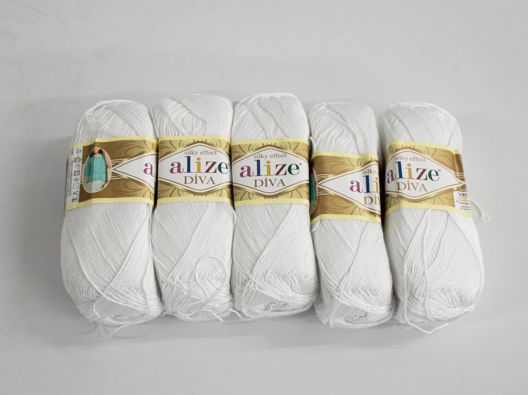 100g 5PC Alize Diva Wool
