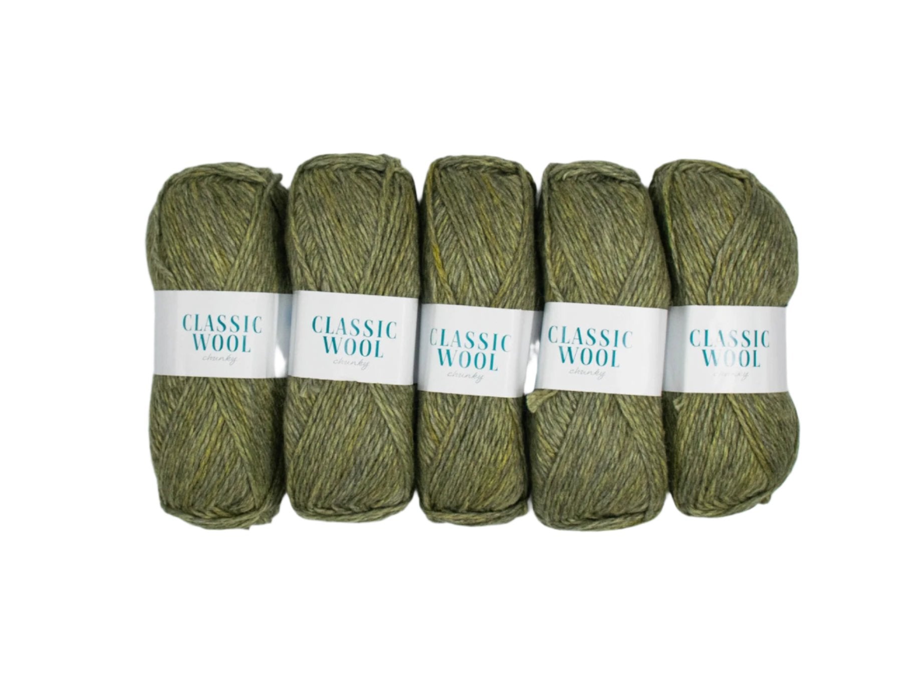100g 5PC Classic Wool Chunky Print Pickle