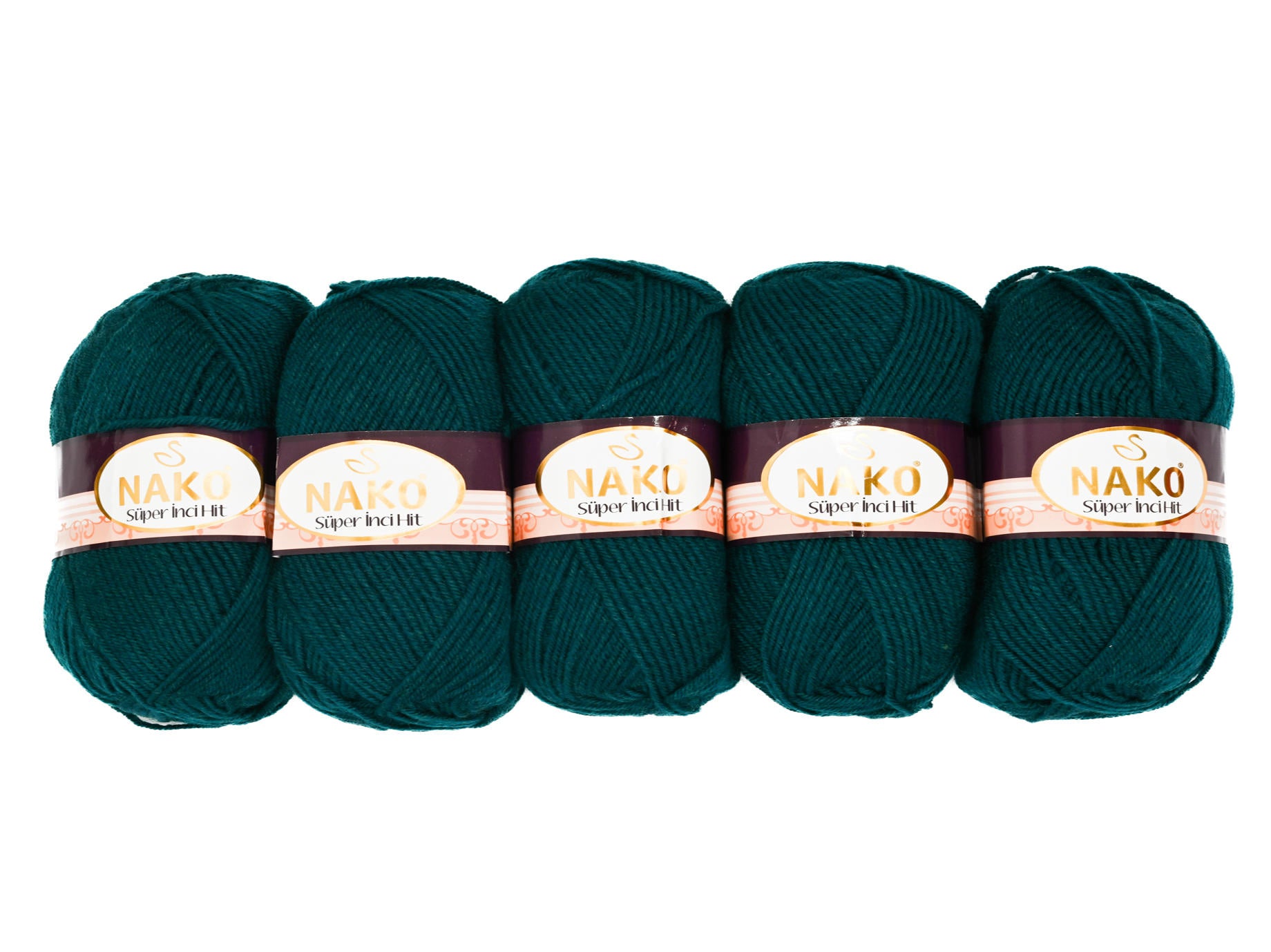 100g 5PC Nako Super Inci Hit Double Knit