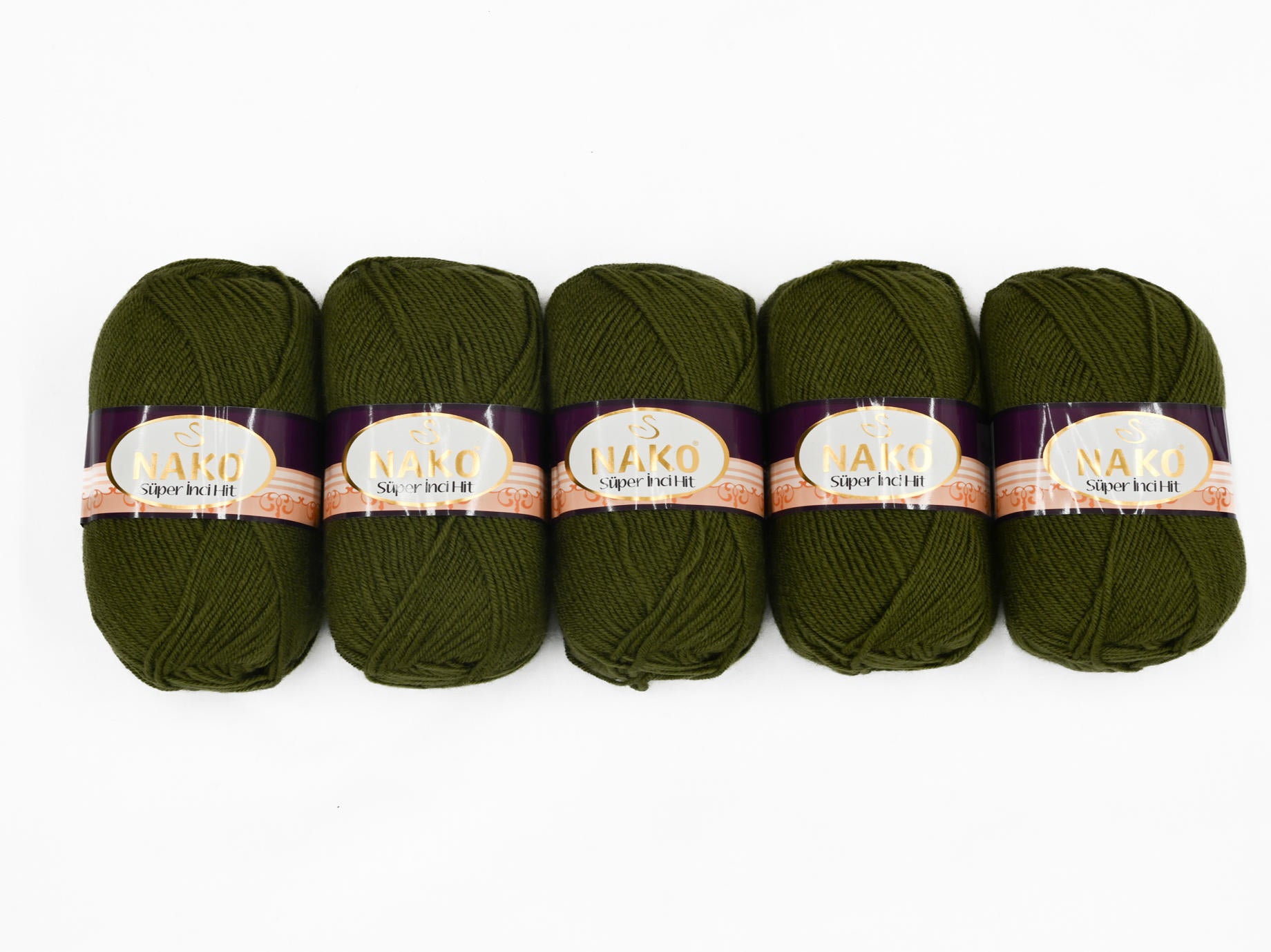 100g 5PC Nako Super Inci Hit Double Knit