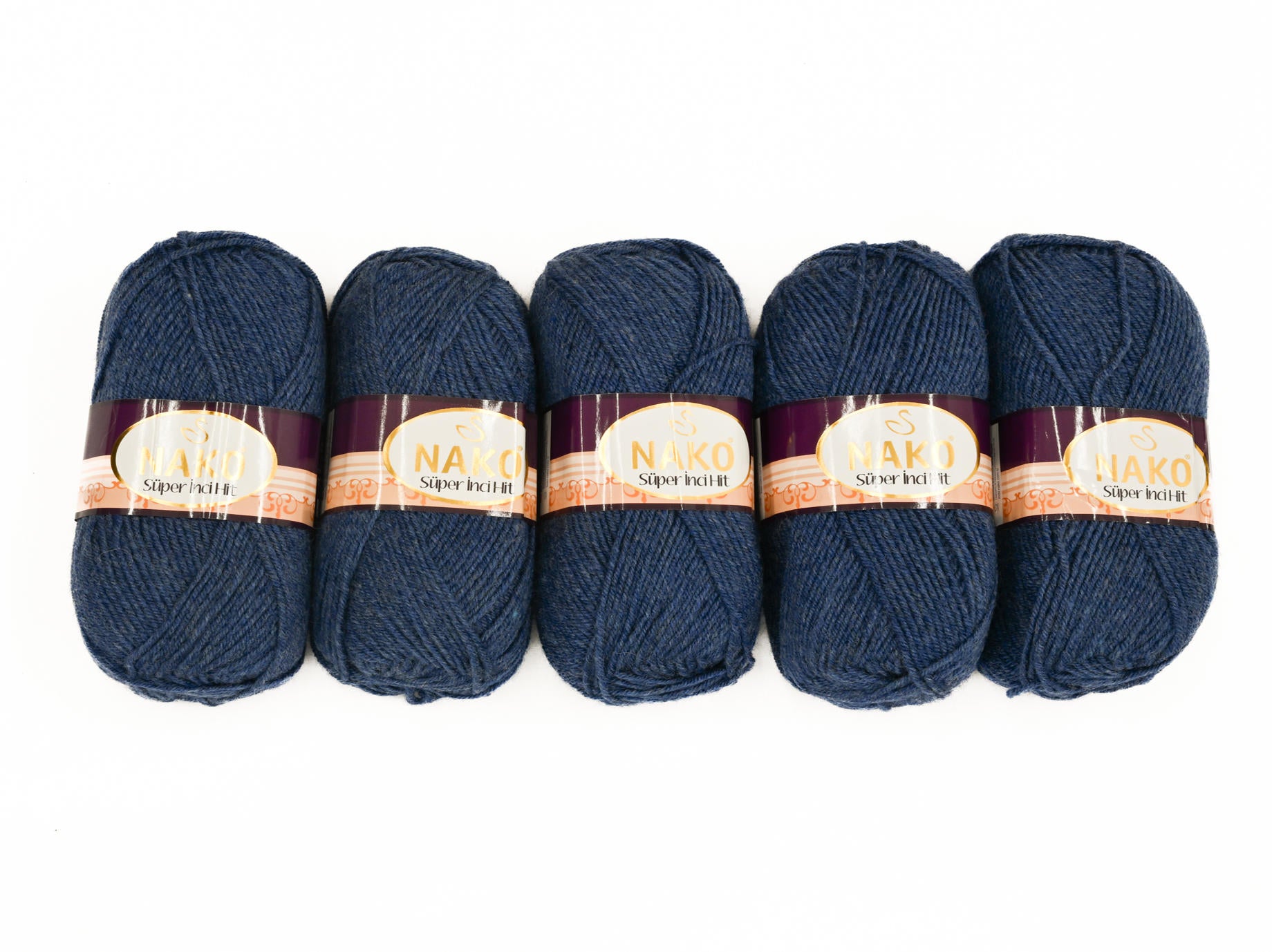 100g 5PC Nako Super Inci Hit Double Knit