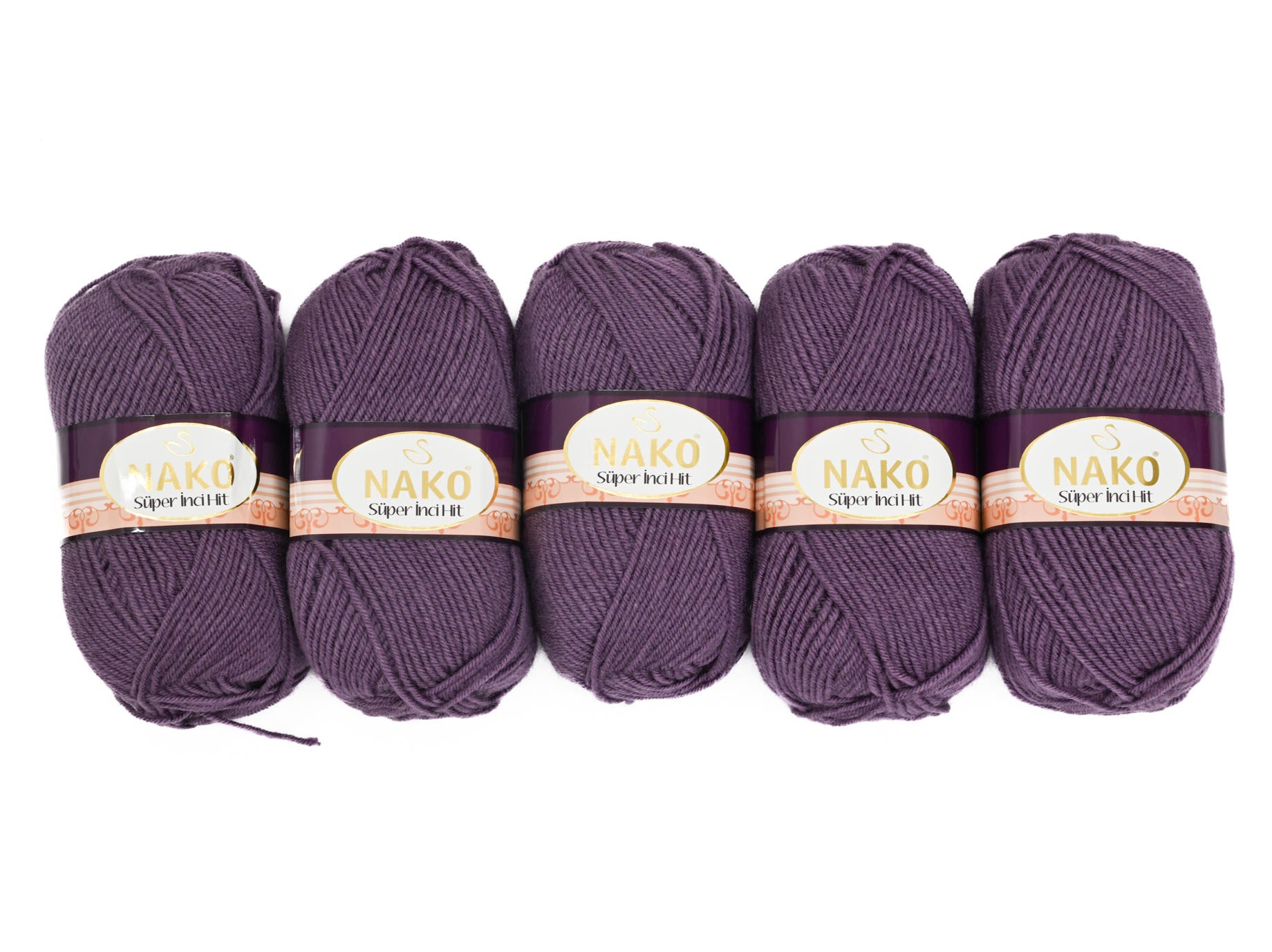 100g 5PC Nako Super Inci Hit Double Knit