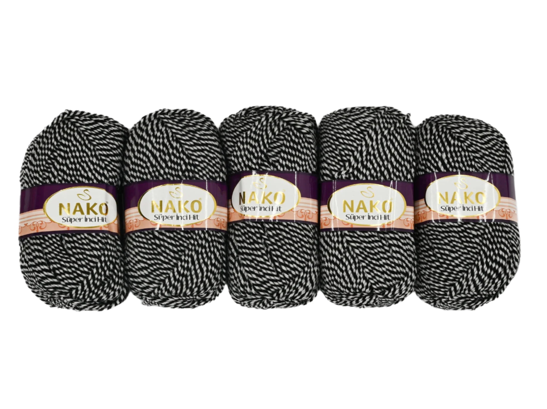 100g 5PC Nako Super Inci Hit Double Knit