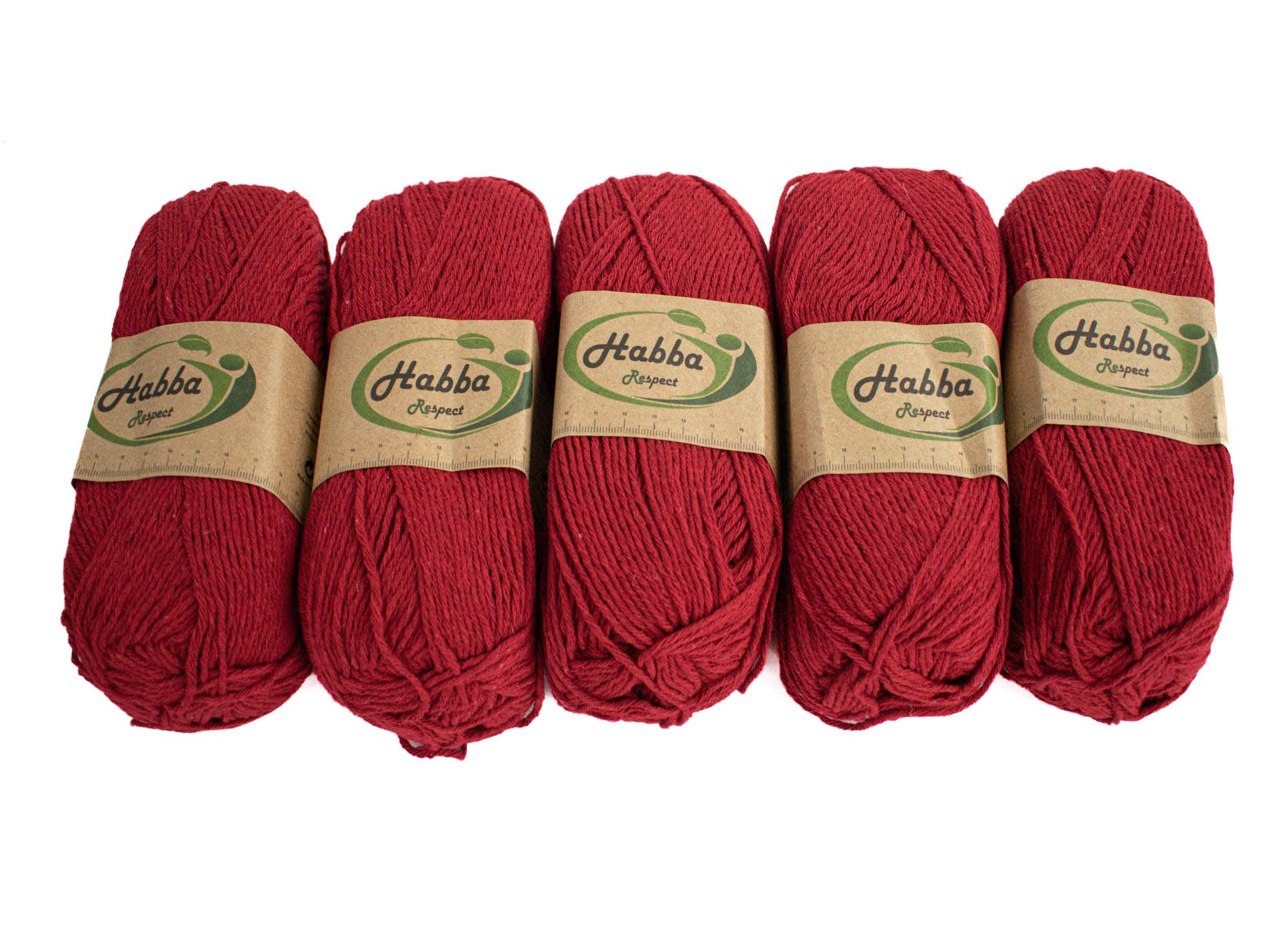 100G 5Pc Habba Wool Double Knit Light Red