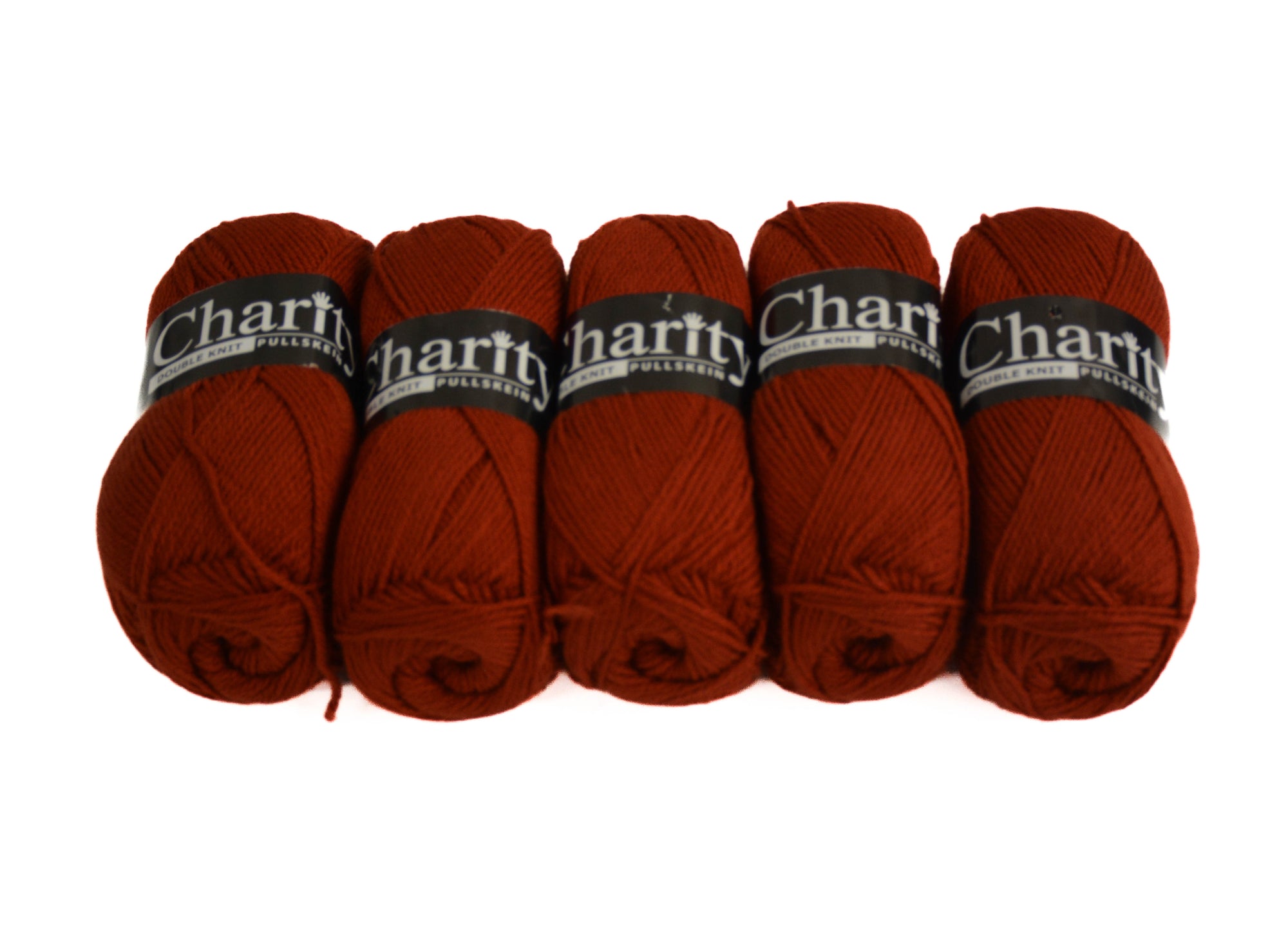 100G 5Pc Charity Dk Wool Cognac
