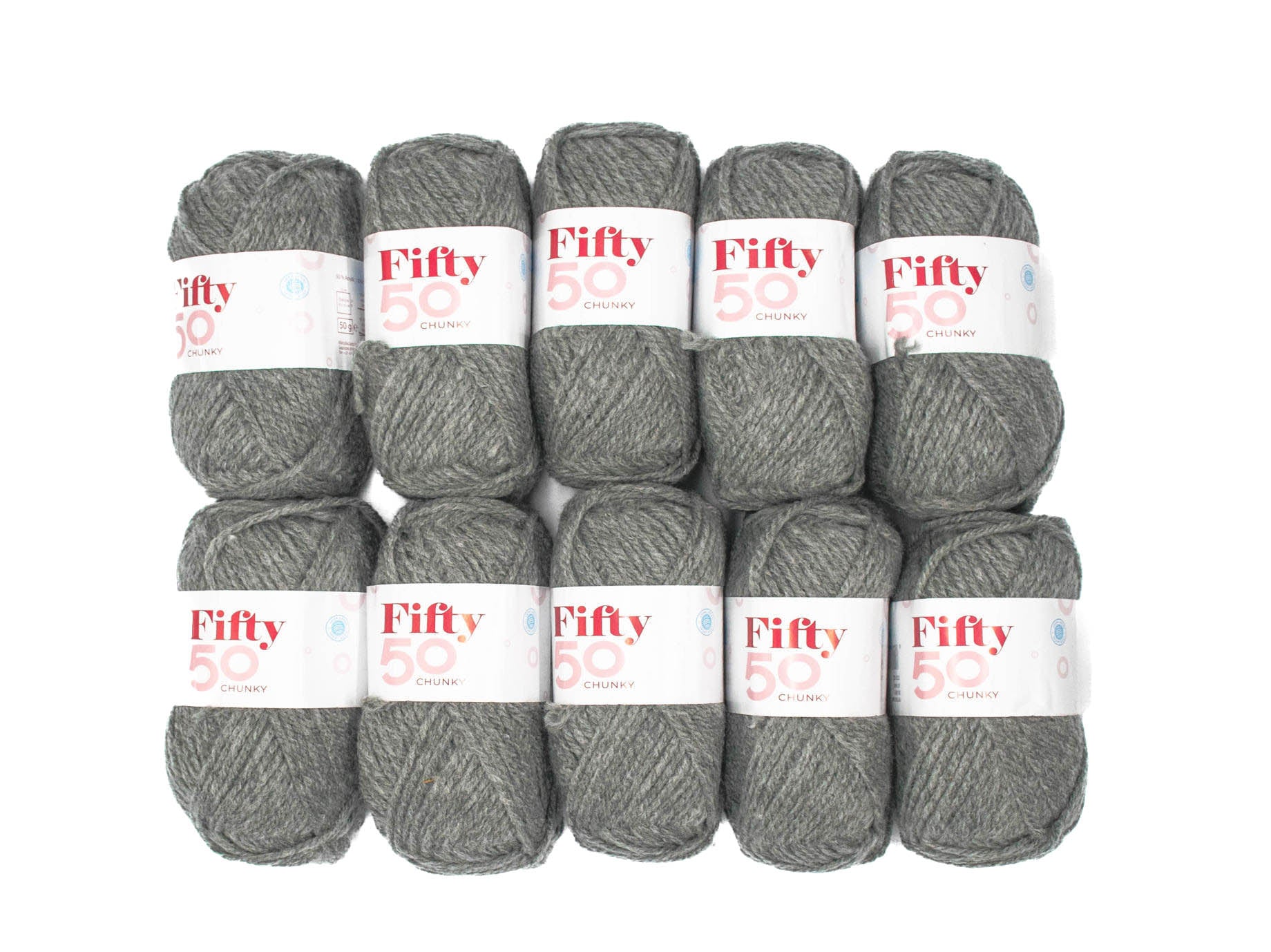 50g 10PC Fifty50 Chunky Grey