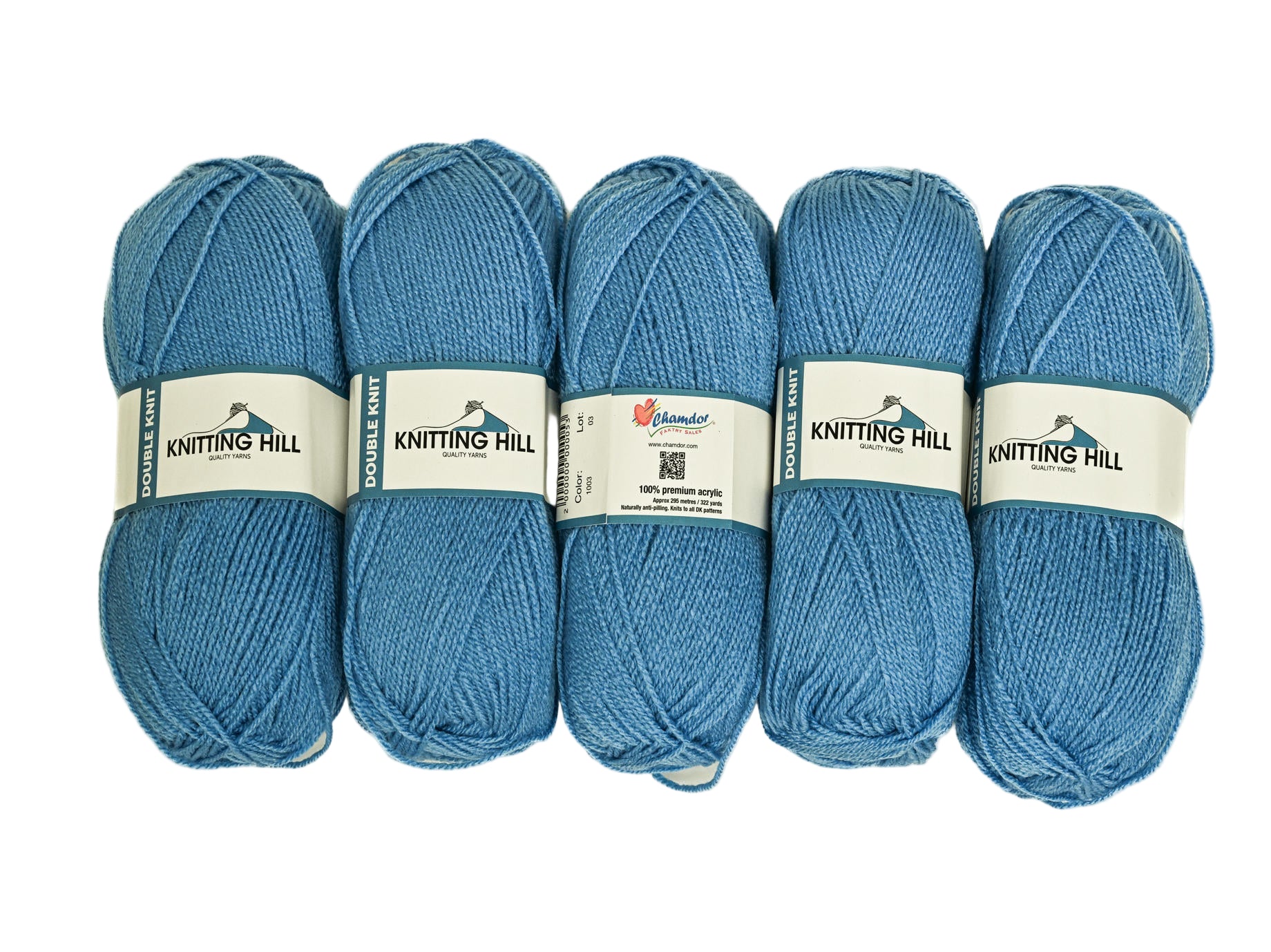 5pc 100G Knitting Hill Double Knit