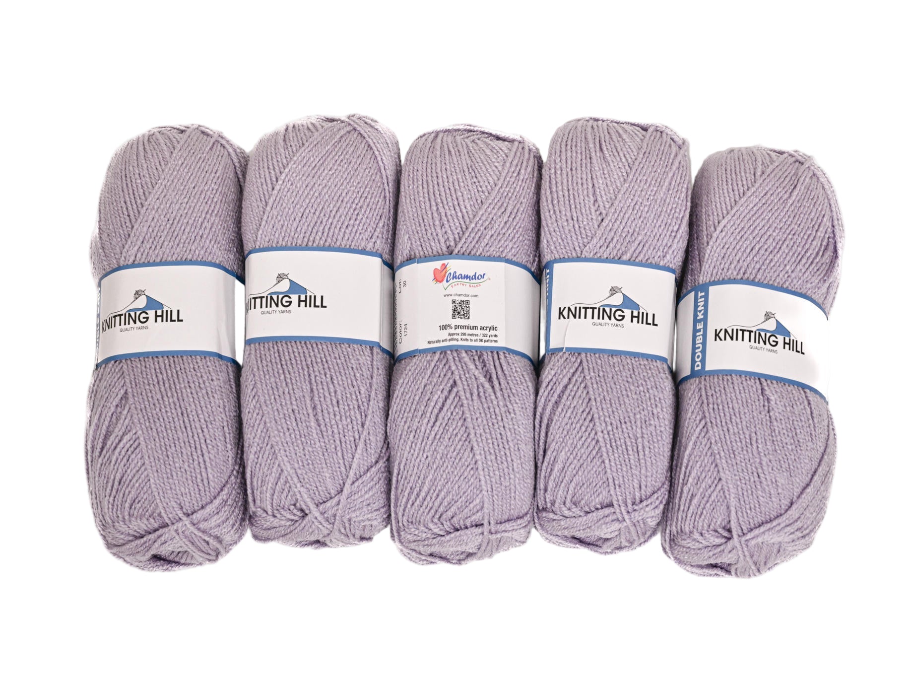 5pc 100G Knitting Hill Double Knit