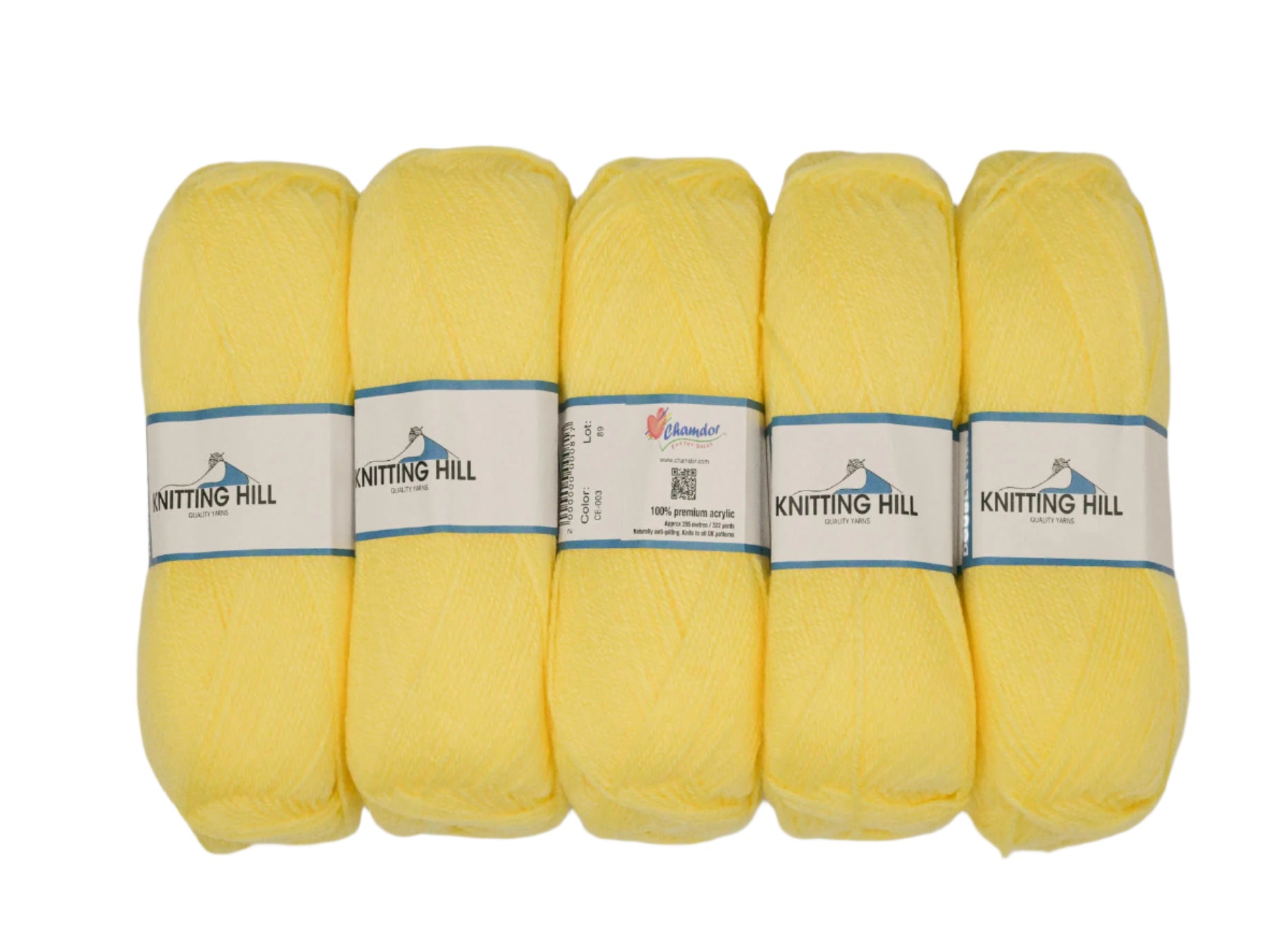 5pc 100G Knitting Hill Double Knit Banana