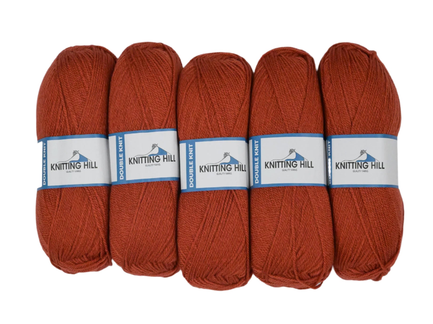 5pc 100G Knitting Hill Double Knit Cognac