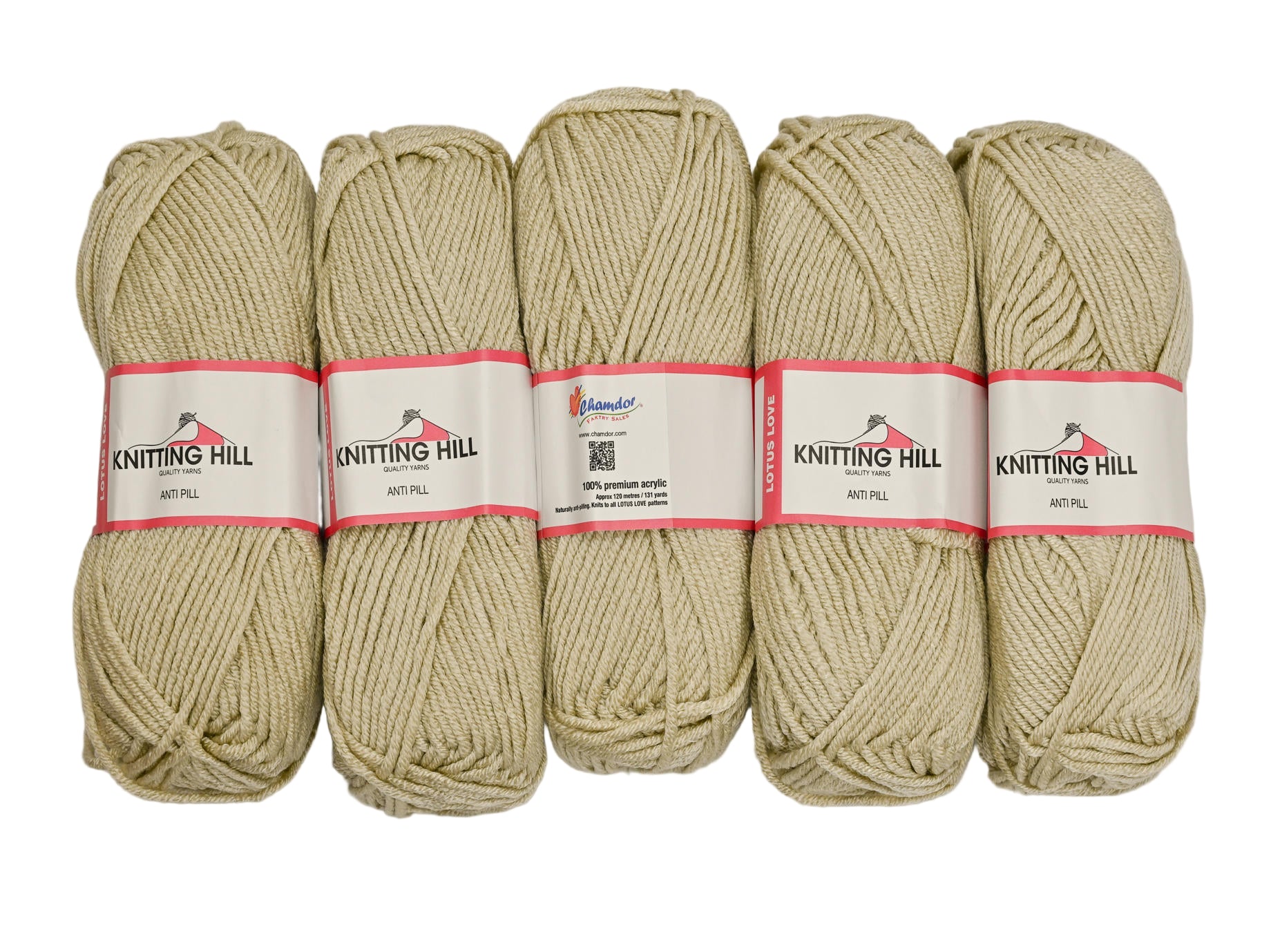 5pc 100G Knitting Hill Lotus Love