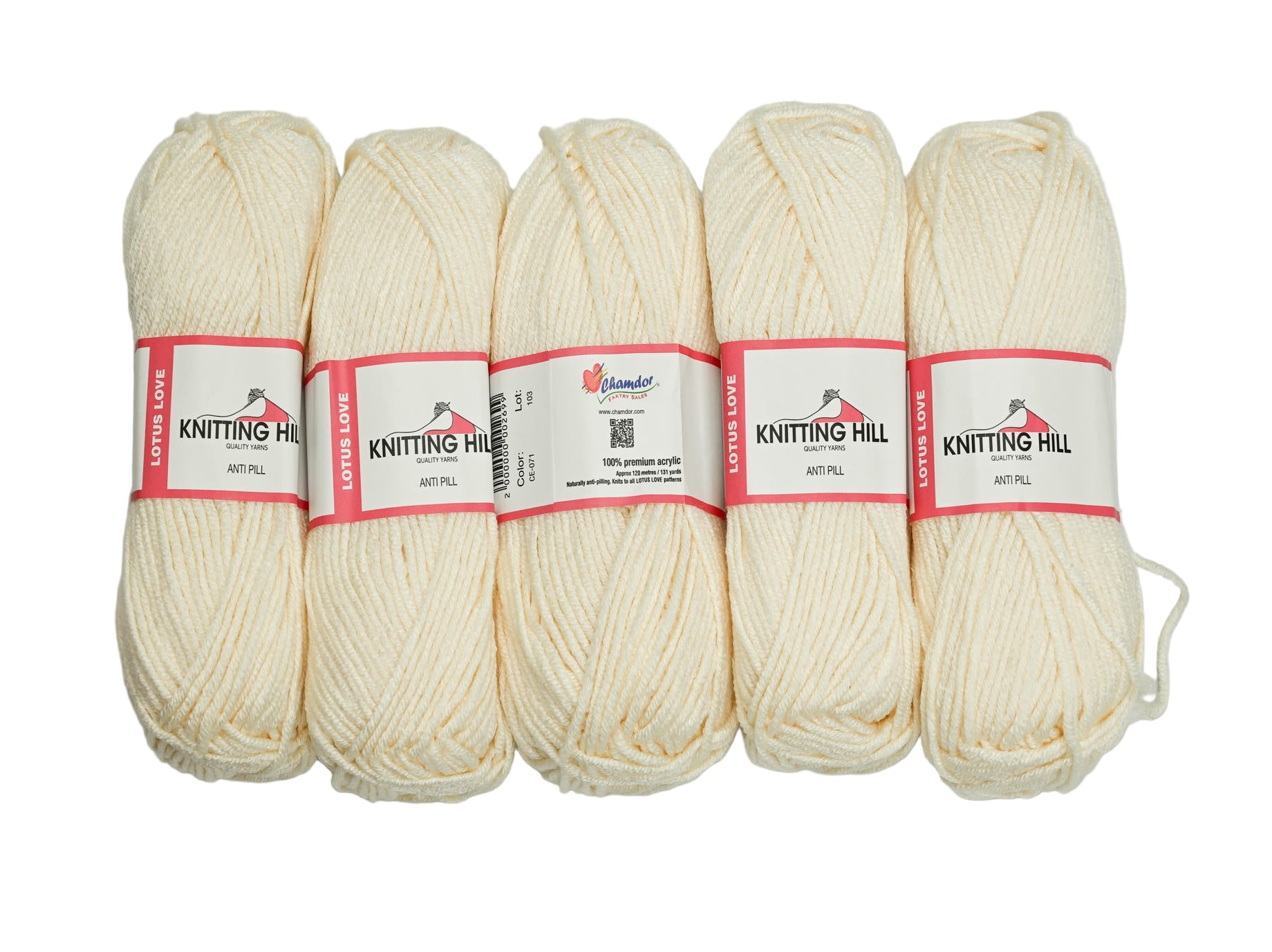 5pc 100G Knitting Hill Lotus Love