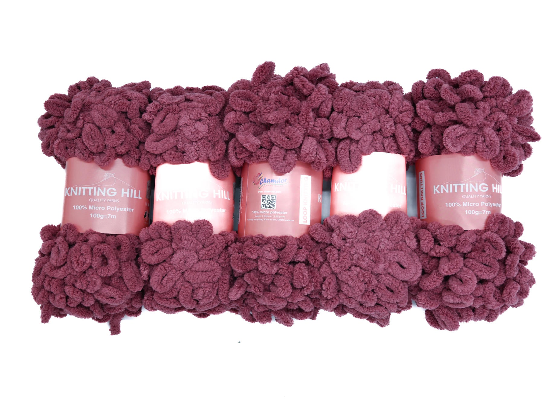 5pc 100g Loop Knitting Yarn Tebarry