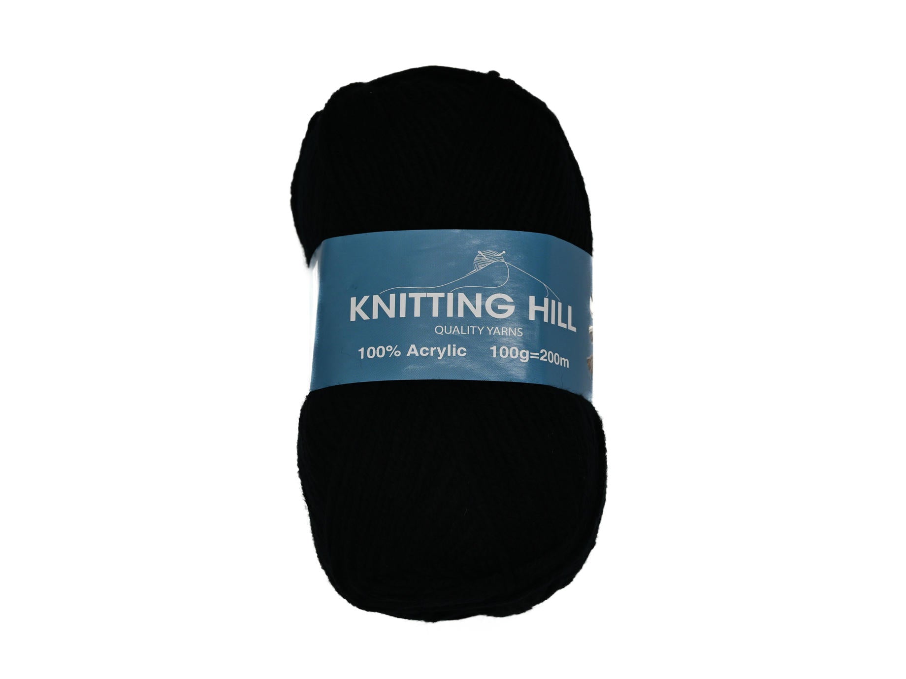 100g Knitting Hill Premier Double Knit Black