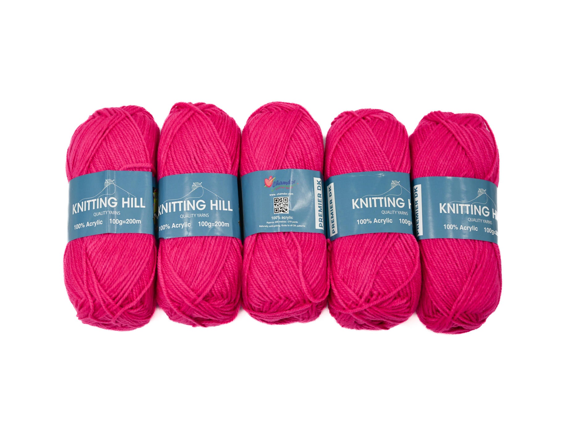 5pc 100g Knitting Hill Premier Double Knit Fusoha