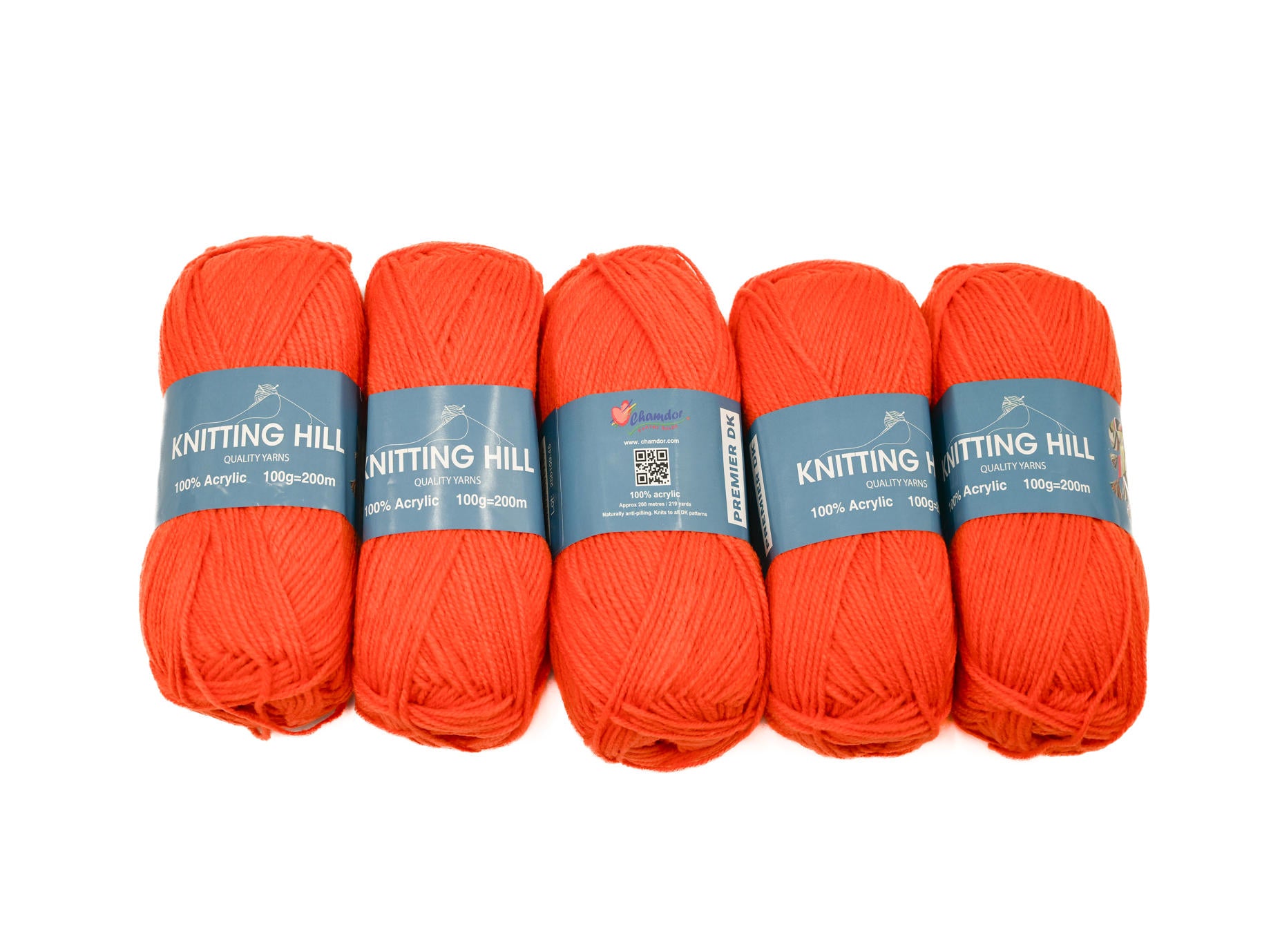 5pc 100g Knitting Hill Premier Double Knit Citrus