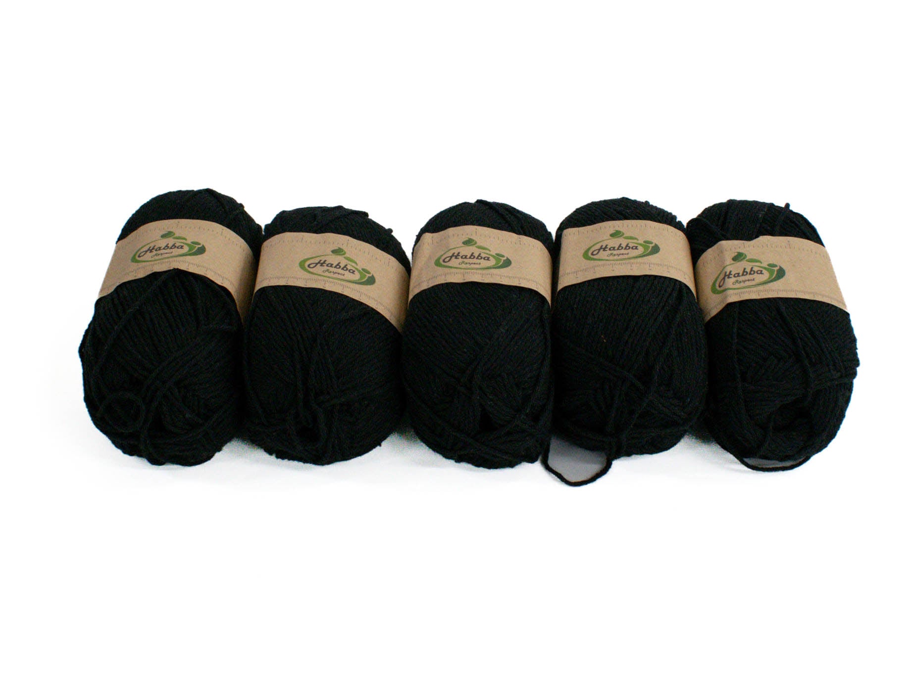 100G 5Pc Habba Wool Double Knit Black