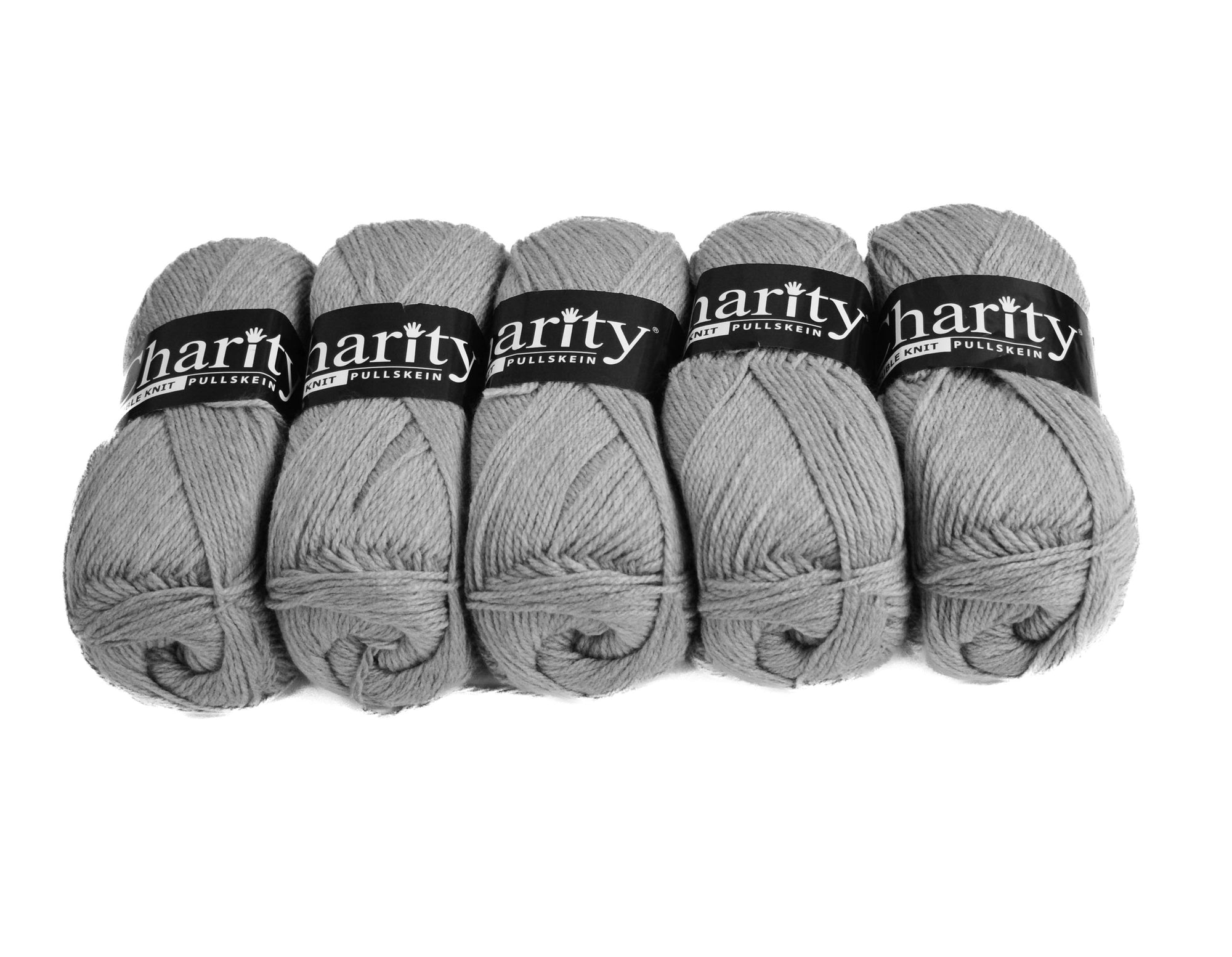 100G 5Pc Charity Dk Wool Silver Grey