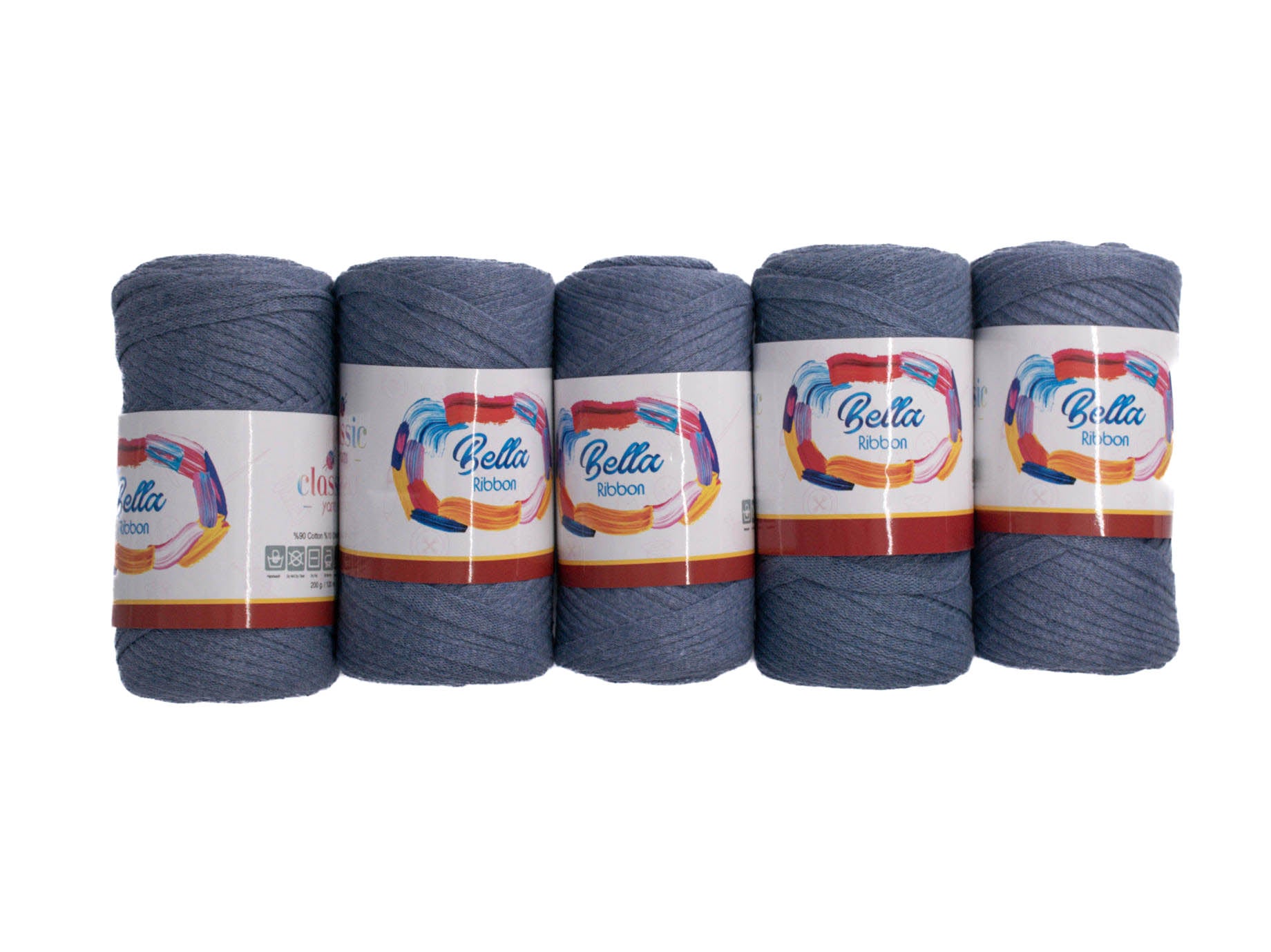 200g 5PC Bella Ribbon Blue