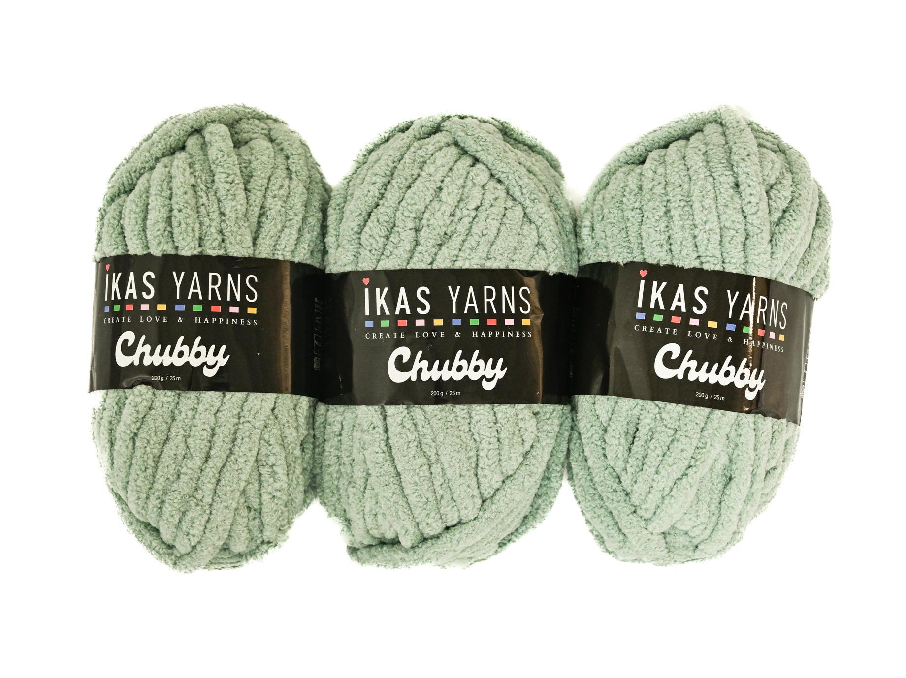 200g 3Pc Plain Chubby Ice Blue