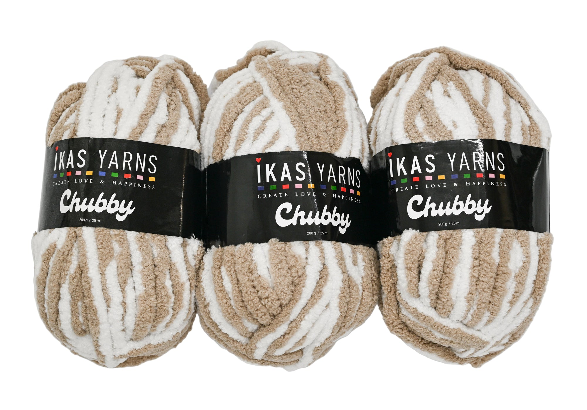 200g 3Pc Print Chubby White & Mink