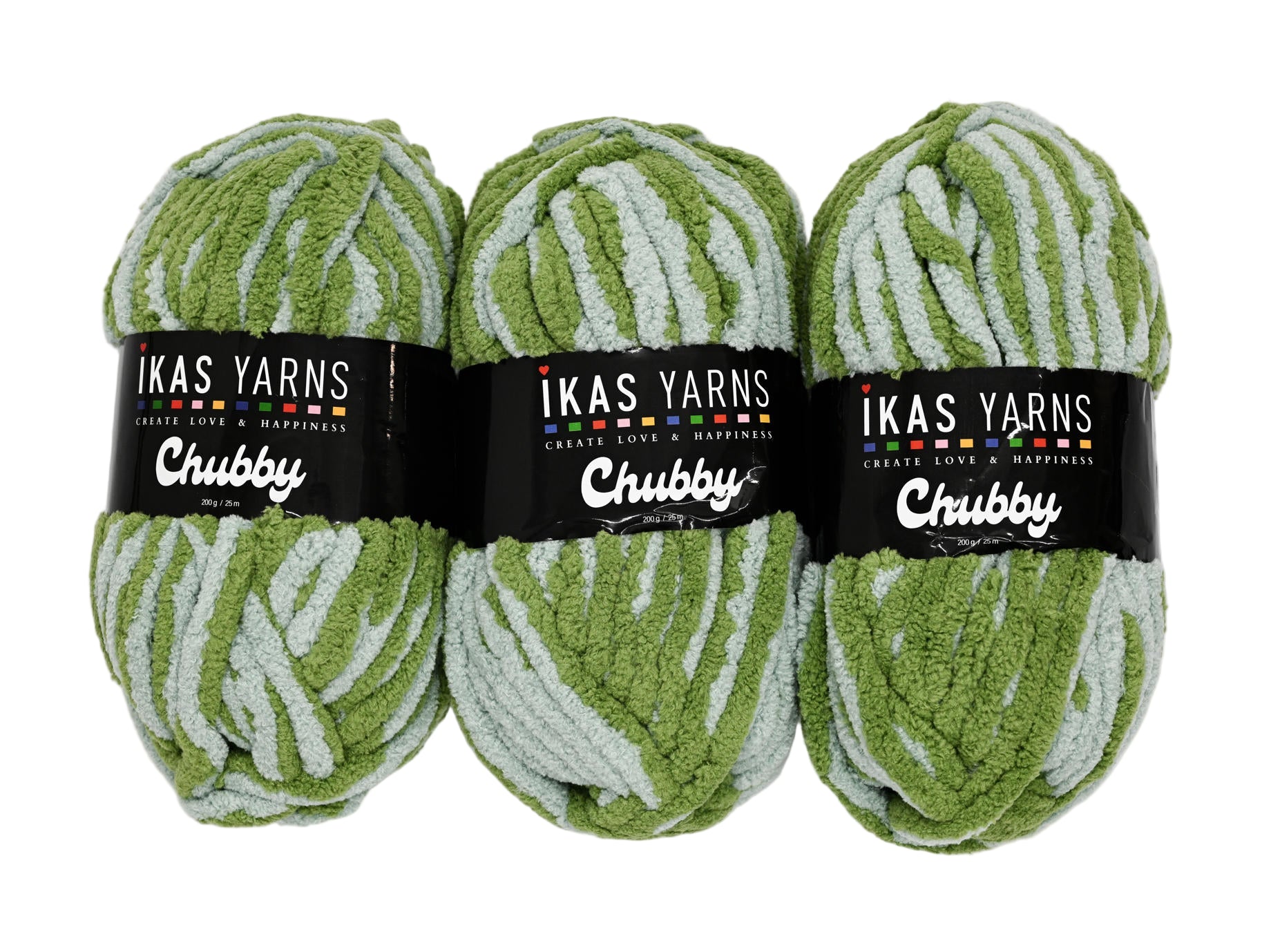 200g 3Pc Print Chubby Blue & Green