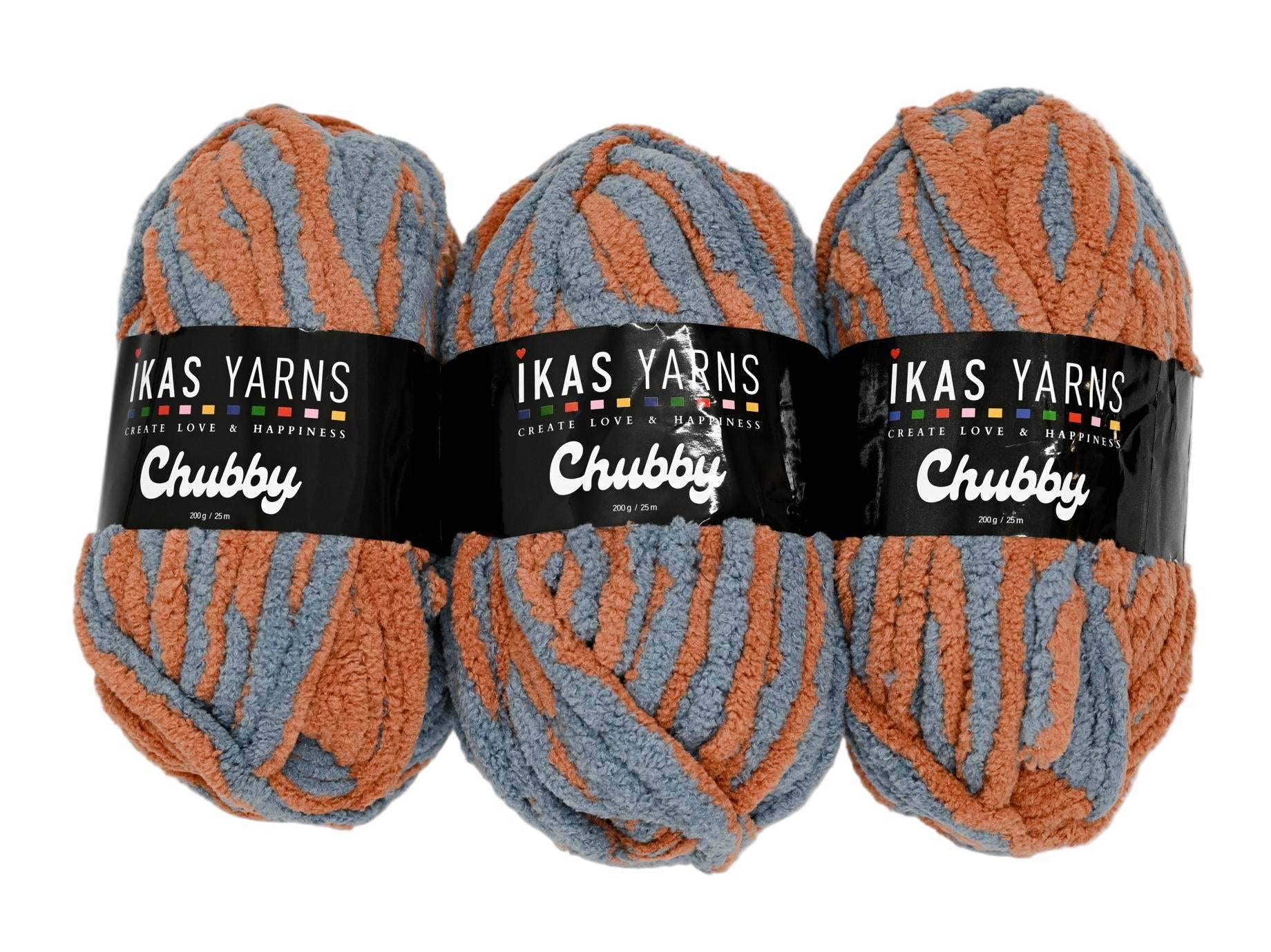 200g 3Pc Print Chubby Cinnamon & Denim
