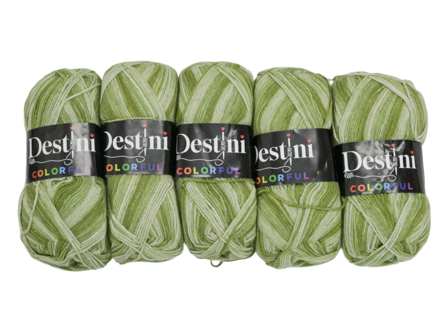 100g 5pc Destini Double Knit Colourful
