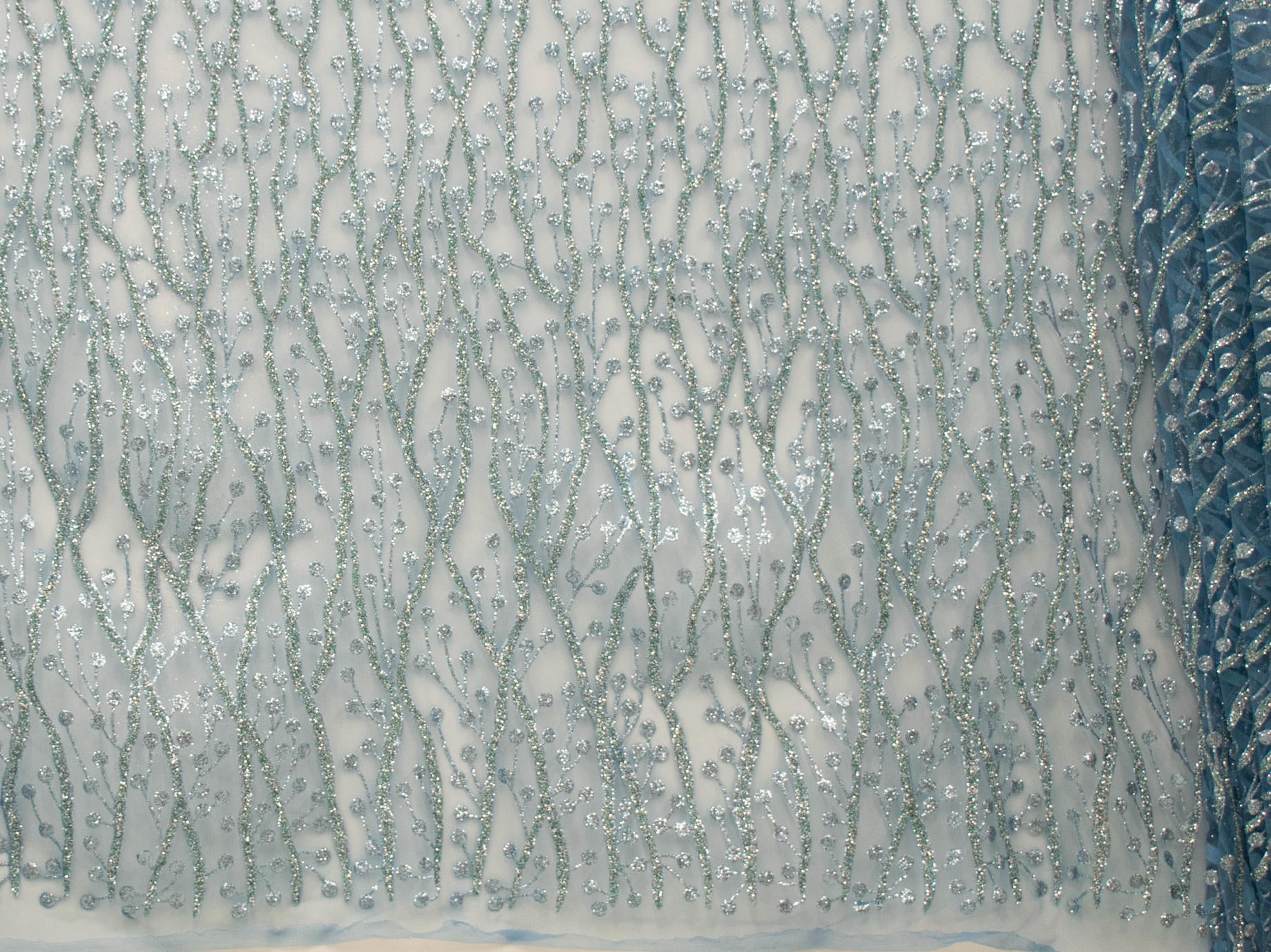 150cm Crystal Stone Glitter Tulle BF614-1