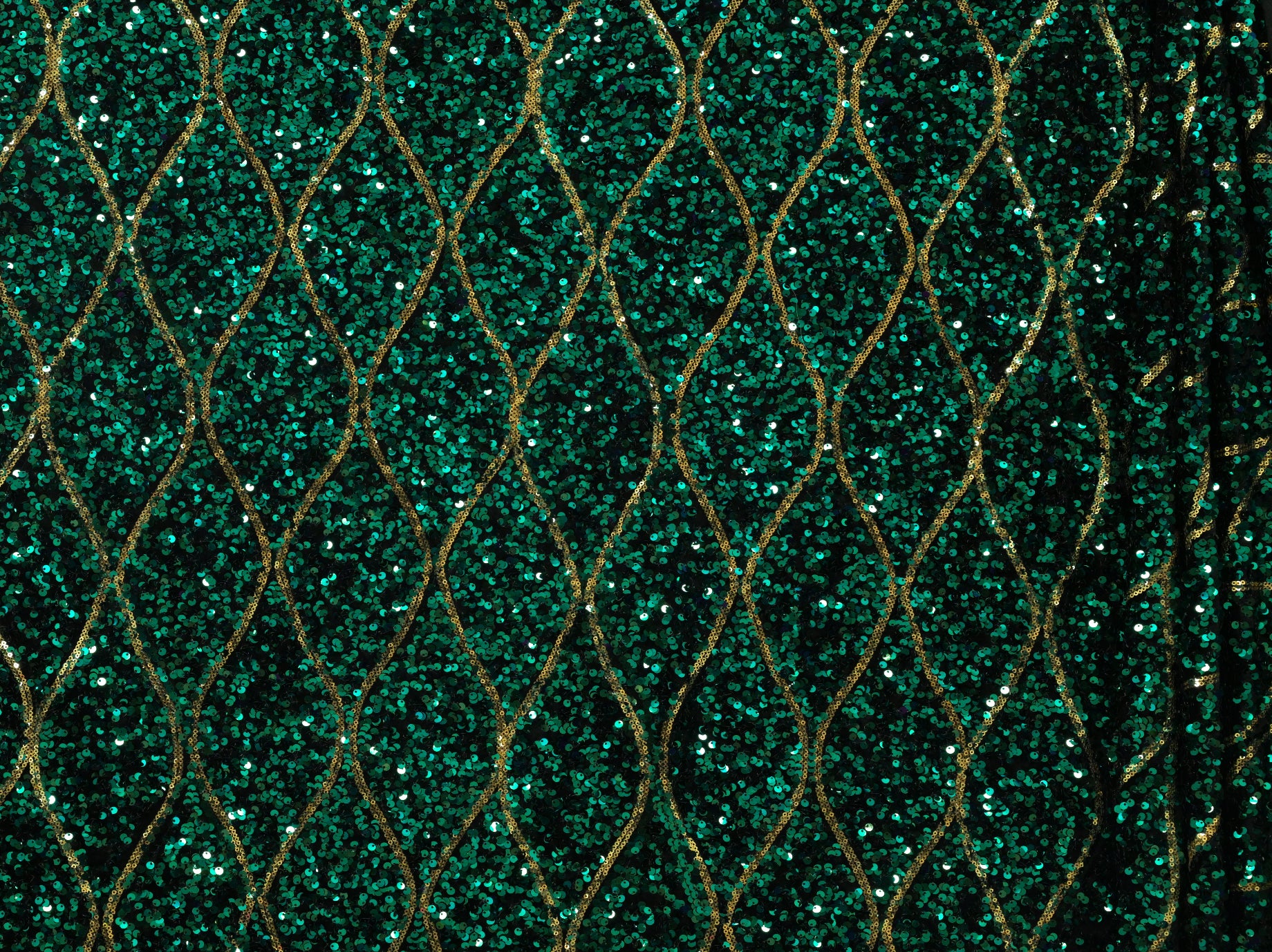 130cm Teardrop Full Sequins Velvet BF731-6