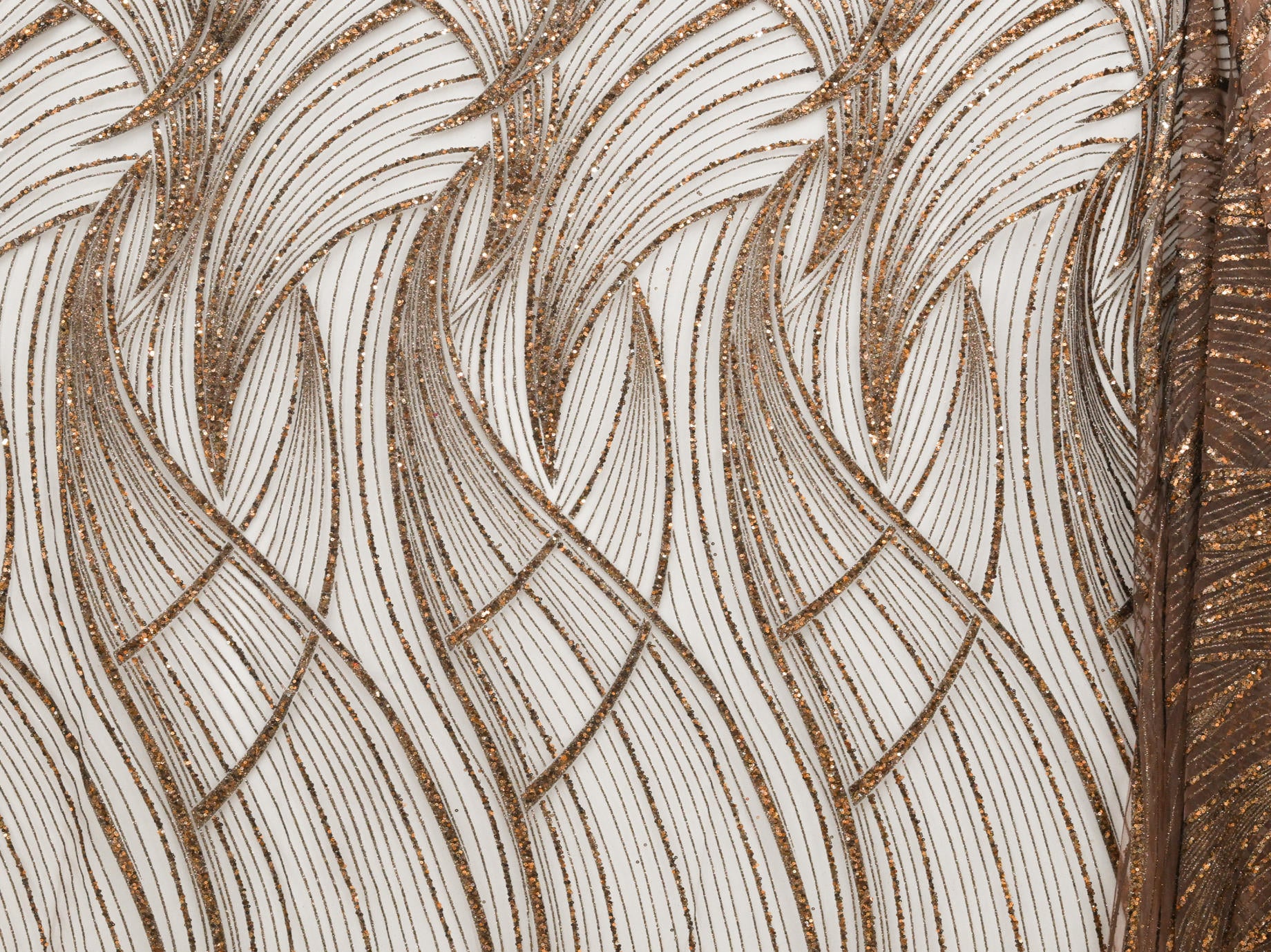 150cm Caviar Sugar Metallic Sequence Tulle BF754-15