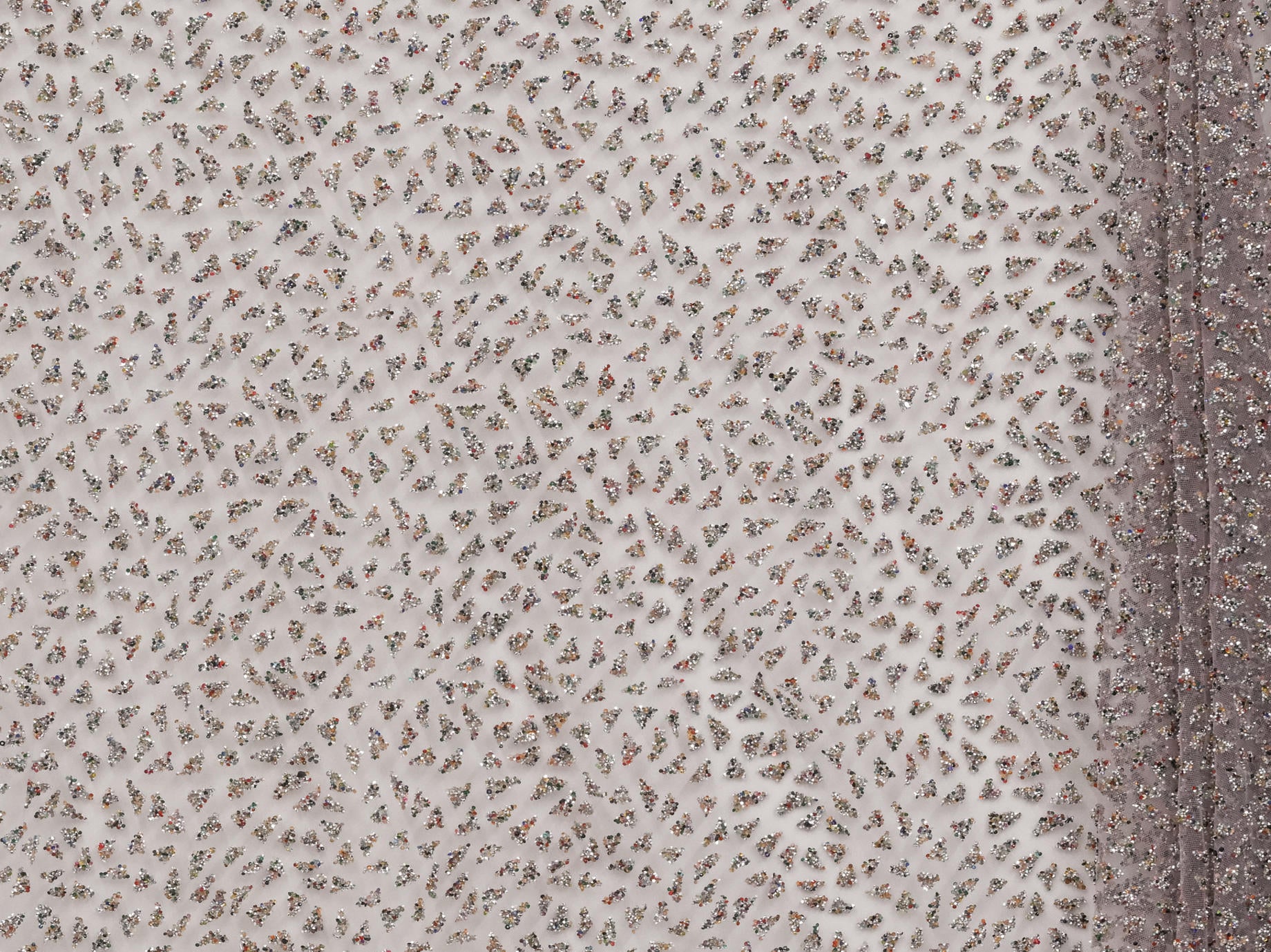 140cm Mila Glitter Stone Tulle BF756-9