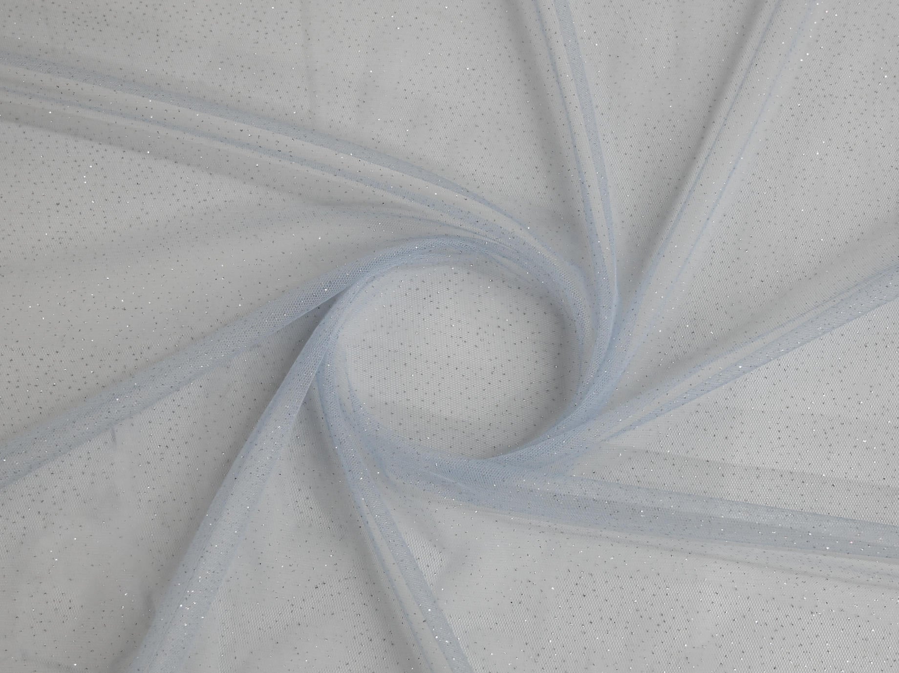 150cm Tulle With Silver Glitters DR1724-37