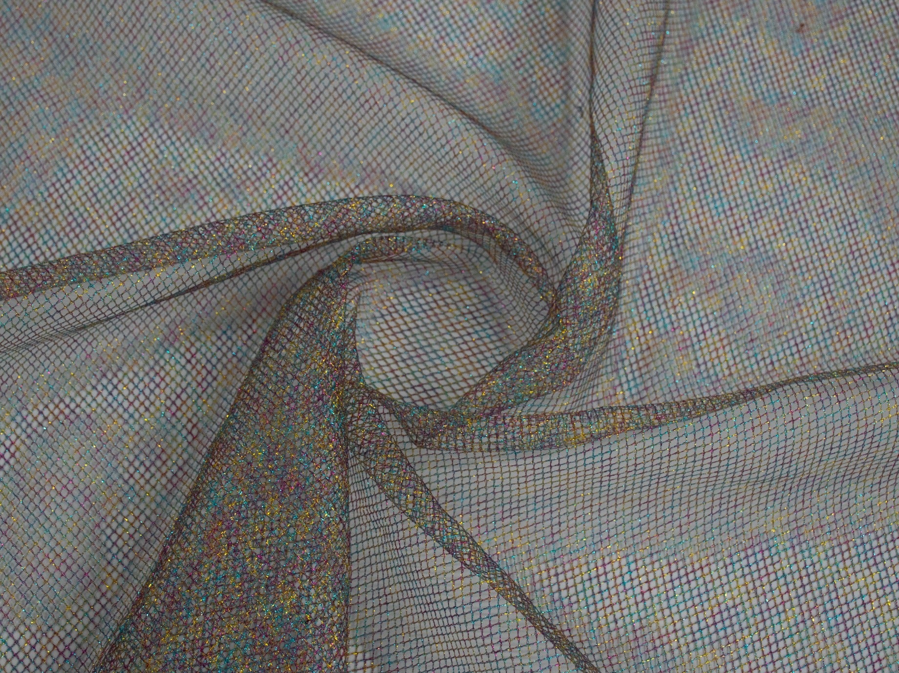 160cm Multi Colour Poly Tulle DR2154-1