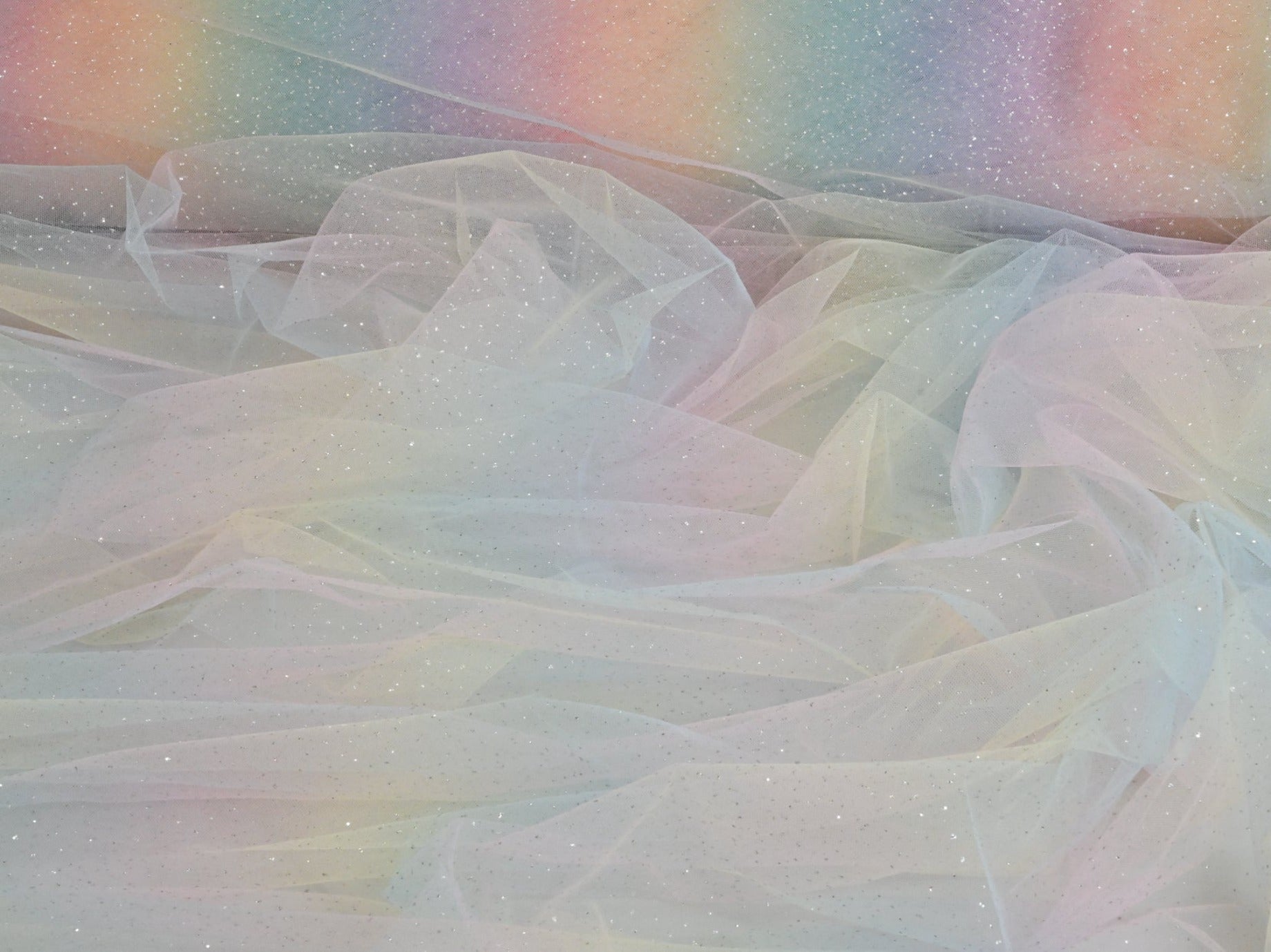 150cm Ombre Glitter Nylon Tulle  DR2168-1