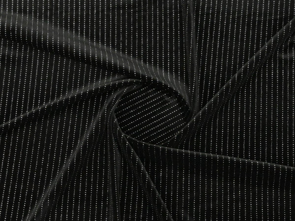150cm K/Glitter Stripe Stretch Velvet DR2460-1