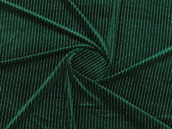 150cm K/Glitter Stripe Stretch Velvet DR2460-4