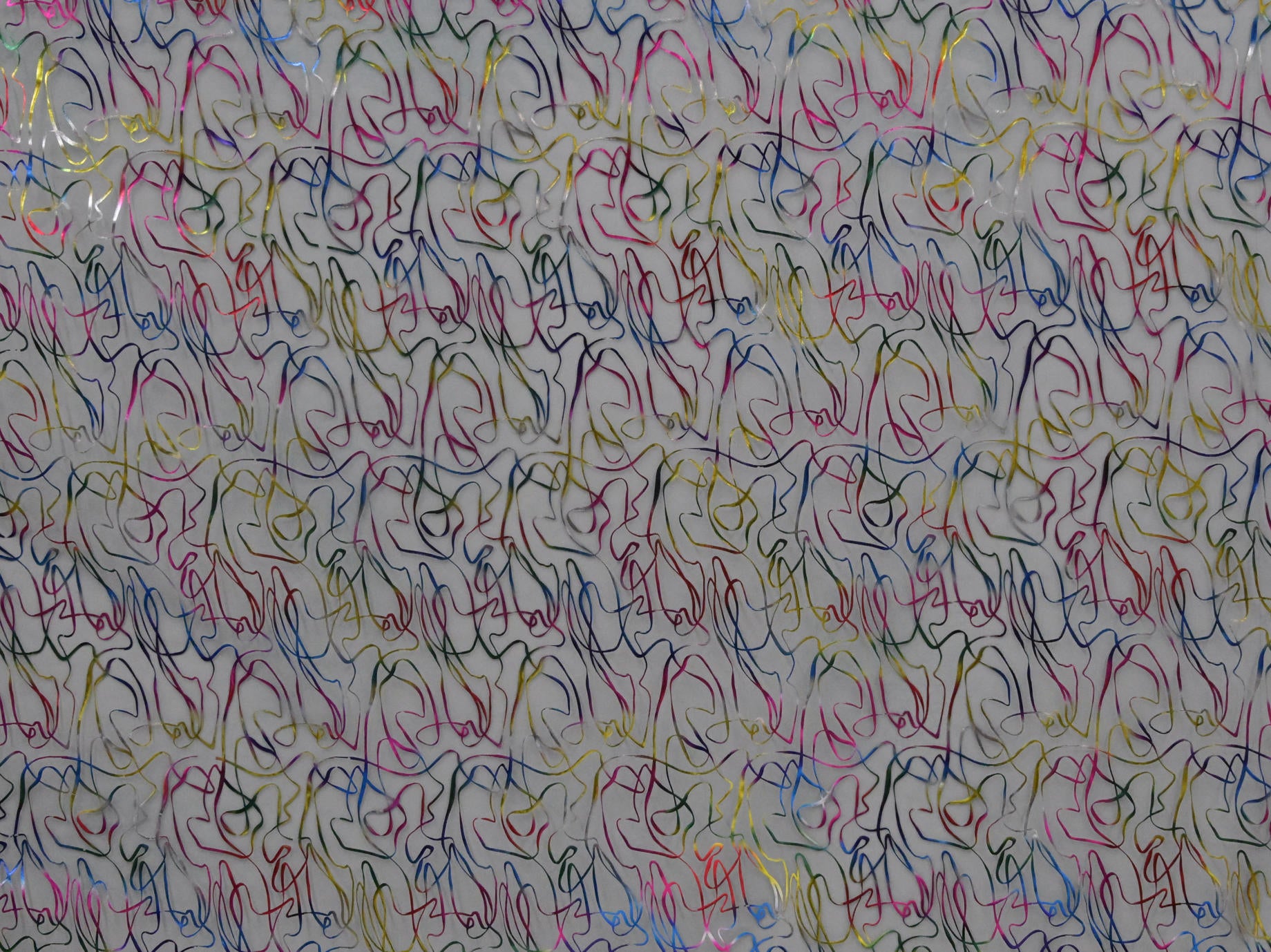 145cm Multi Colour Foil Fancy Organza DR2470-13