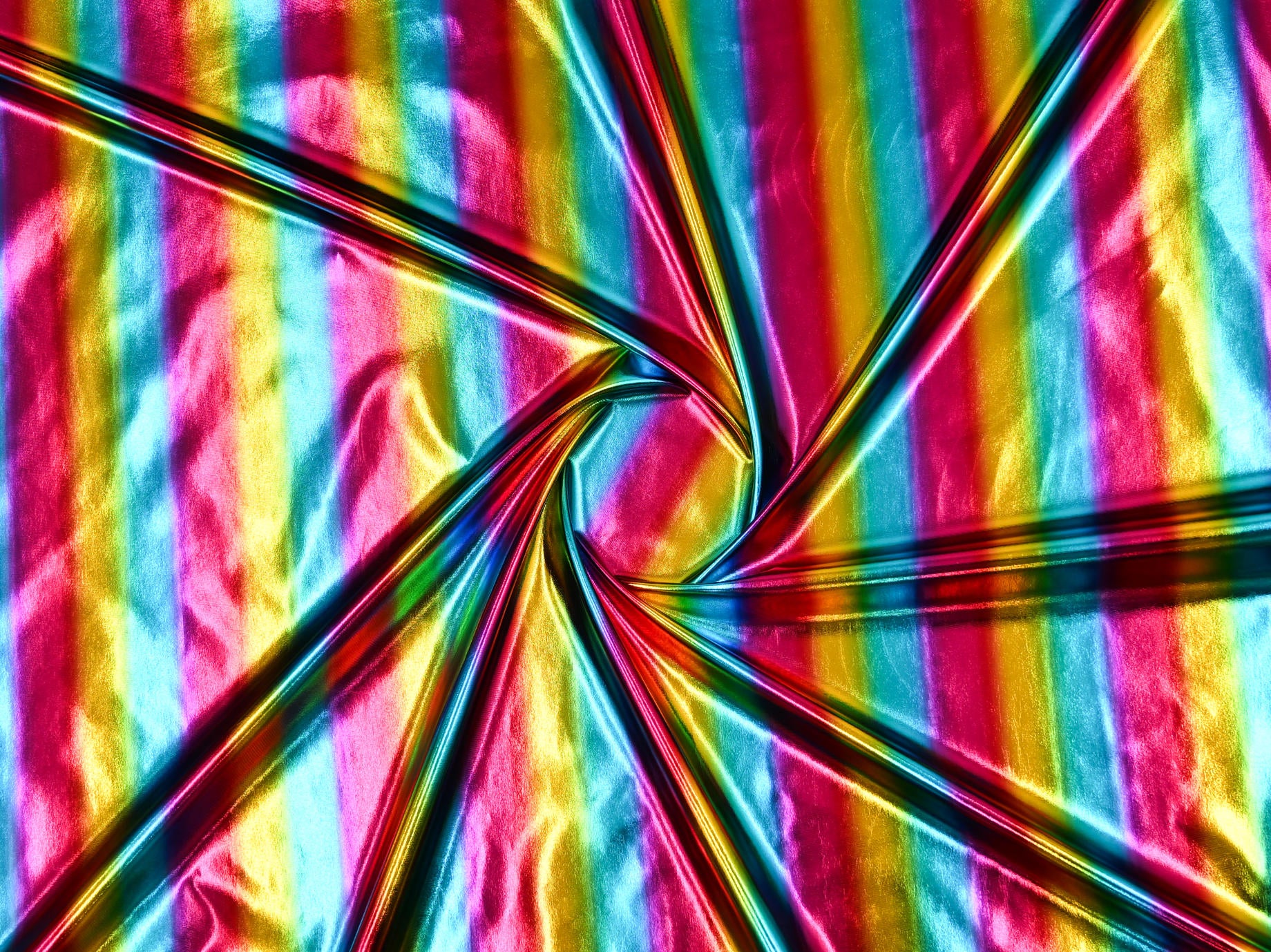 150cm Rainbow Foil Spandex DR2651-2