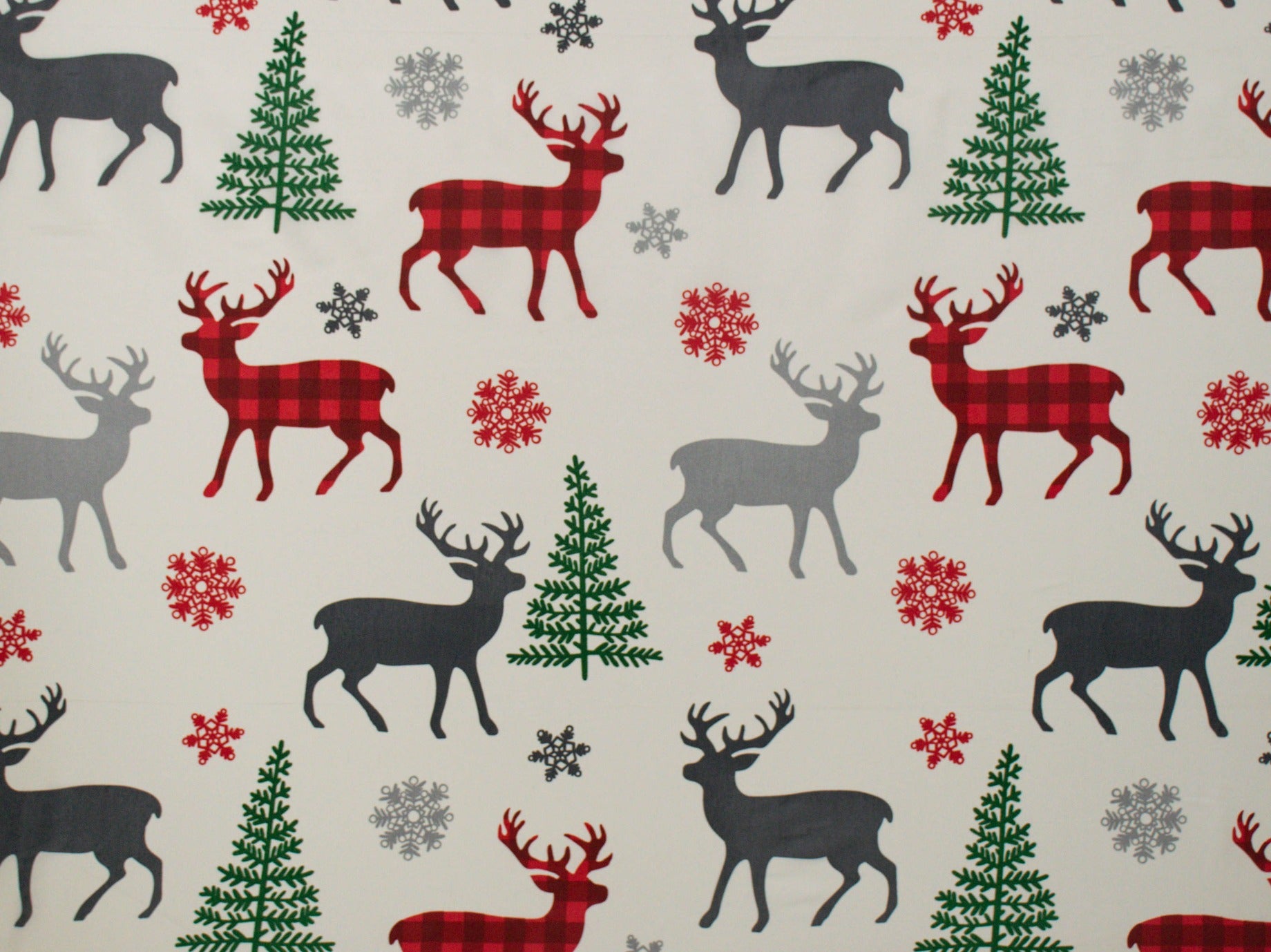 240cm 4F Printed Christmas Poly Cotton SH319-1