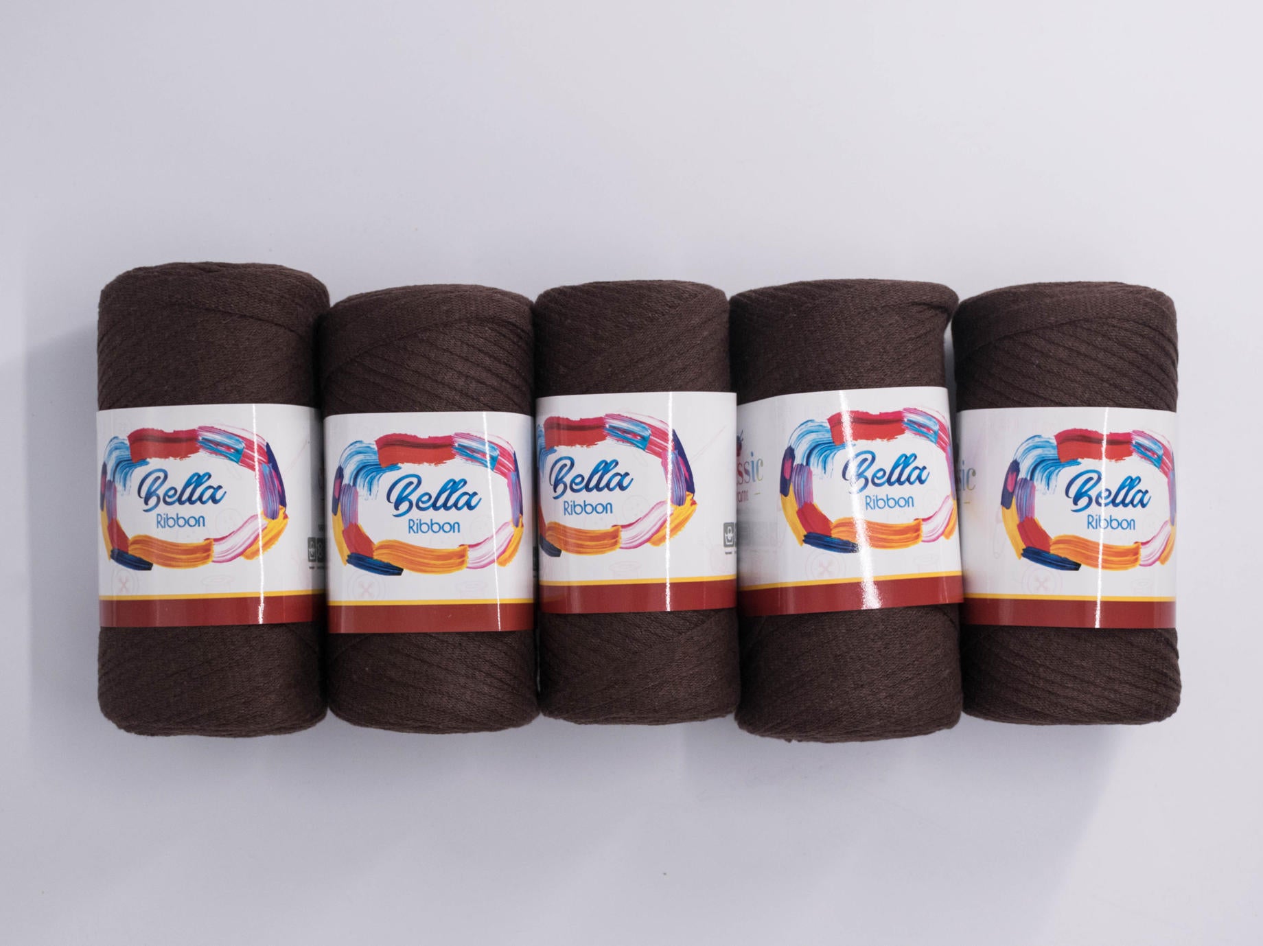 200g 5PC Bella Ribbon Dark Brown