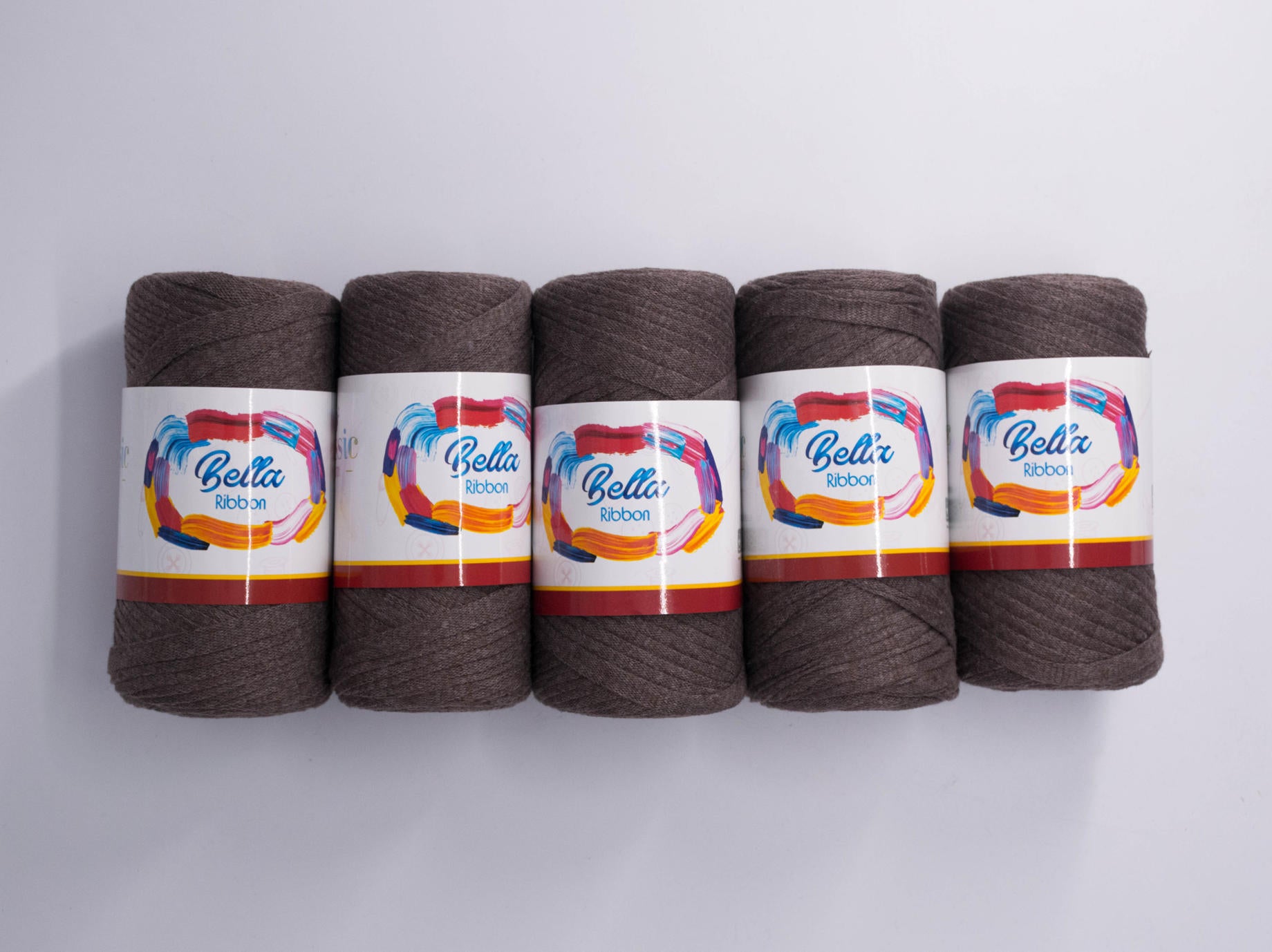 200g 5PC Bella Ribbon Light Brown