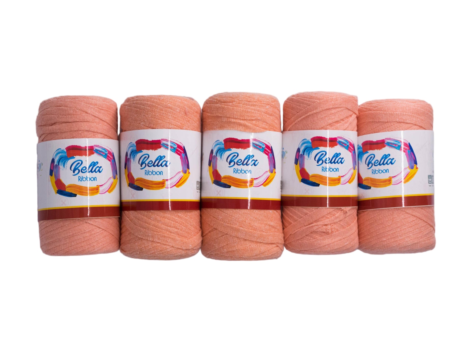 200g 5PC Bella Ribbon Light Peach
