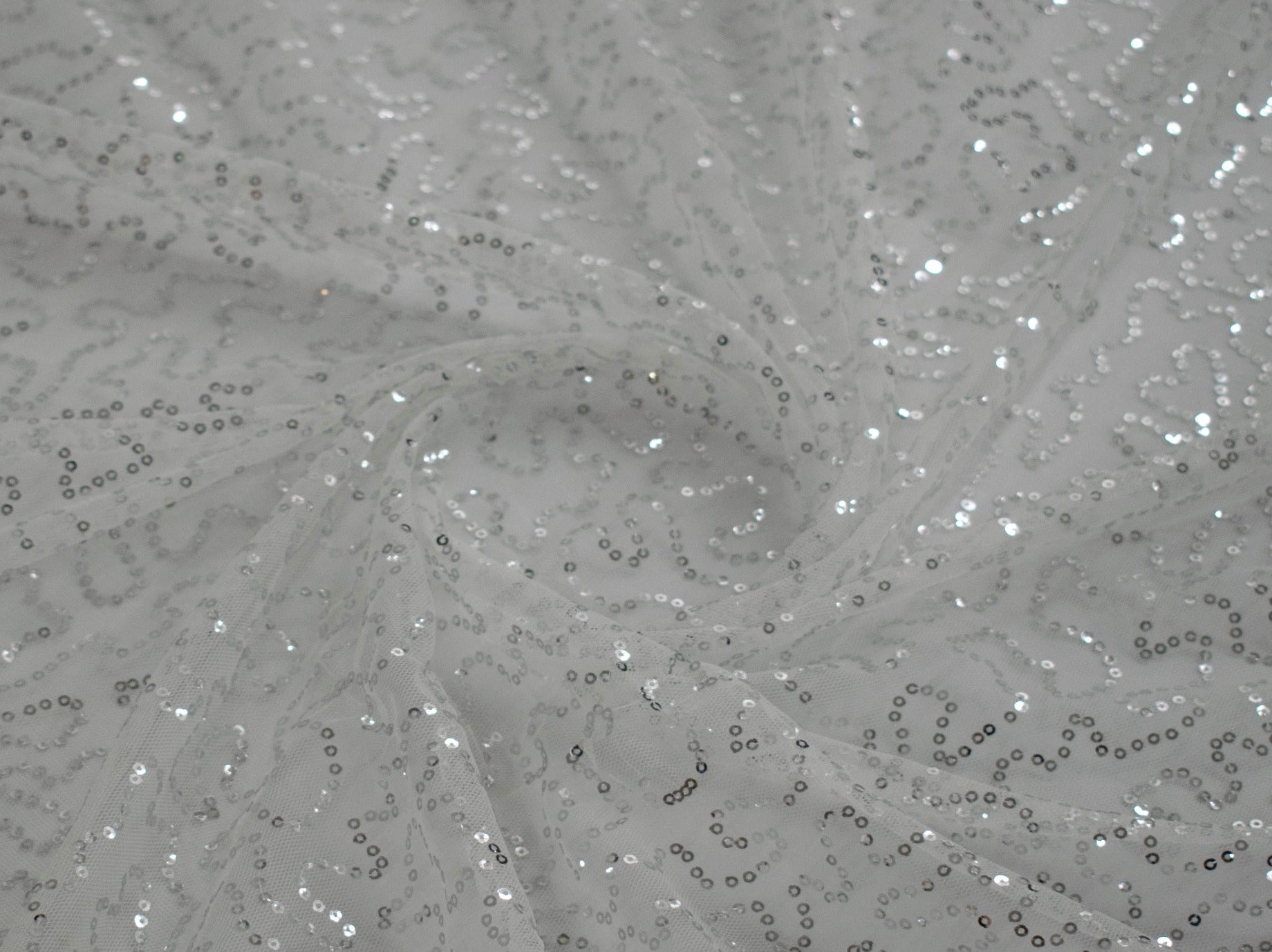 144cm Charming Sequins Tulle BF555-4