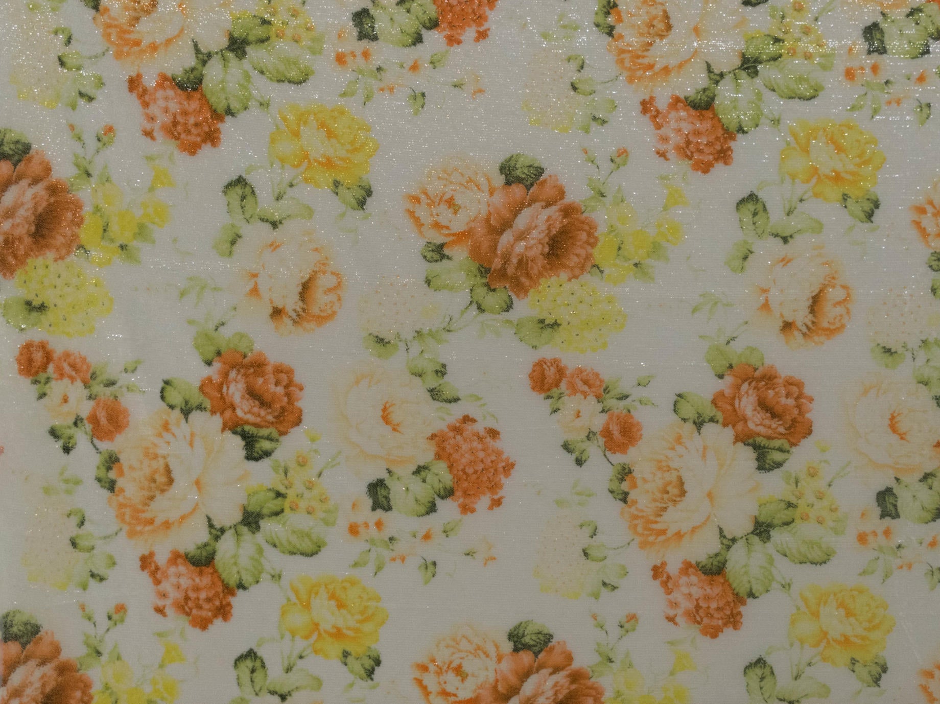 134cm Vintage Printed Sequins Tulle BF566-1