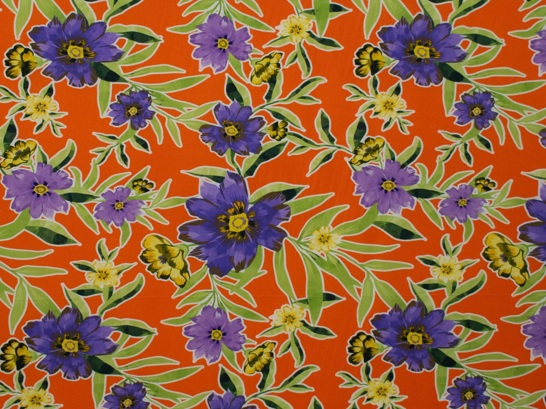 147cm Trendy Printed Slub Viscose DR1830-12