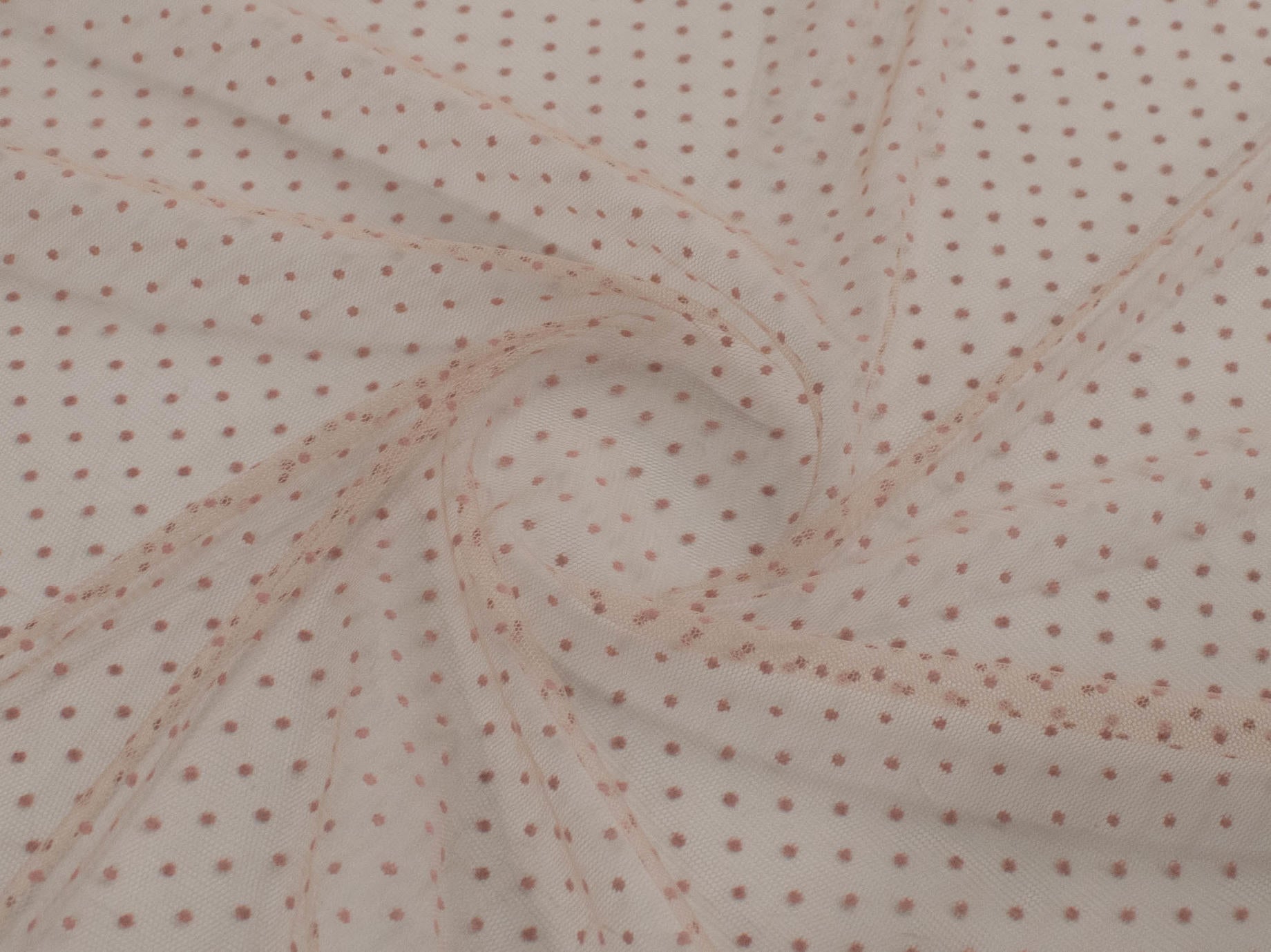 150cm Dot Flocked Tulle DR1908-3